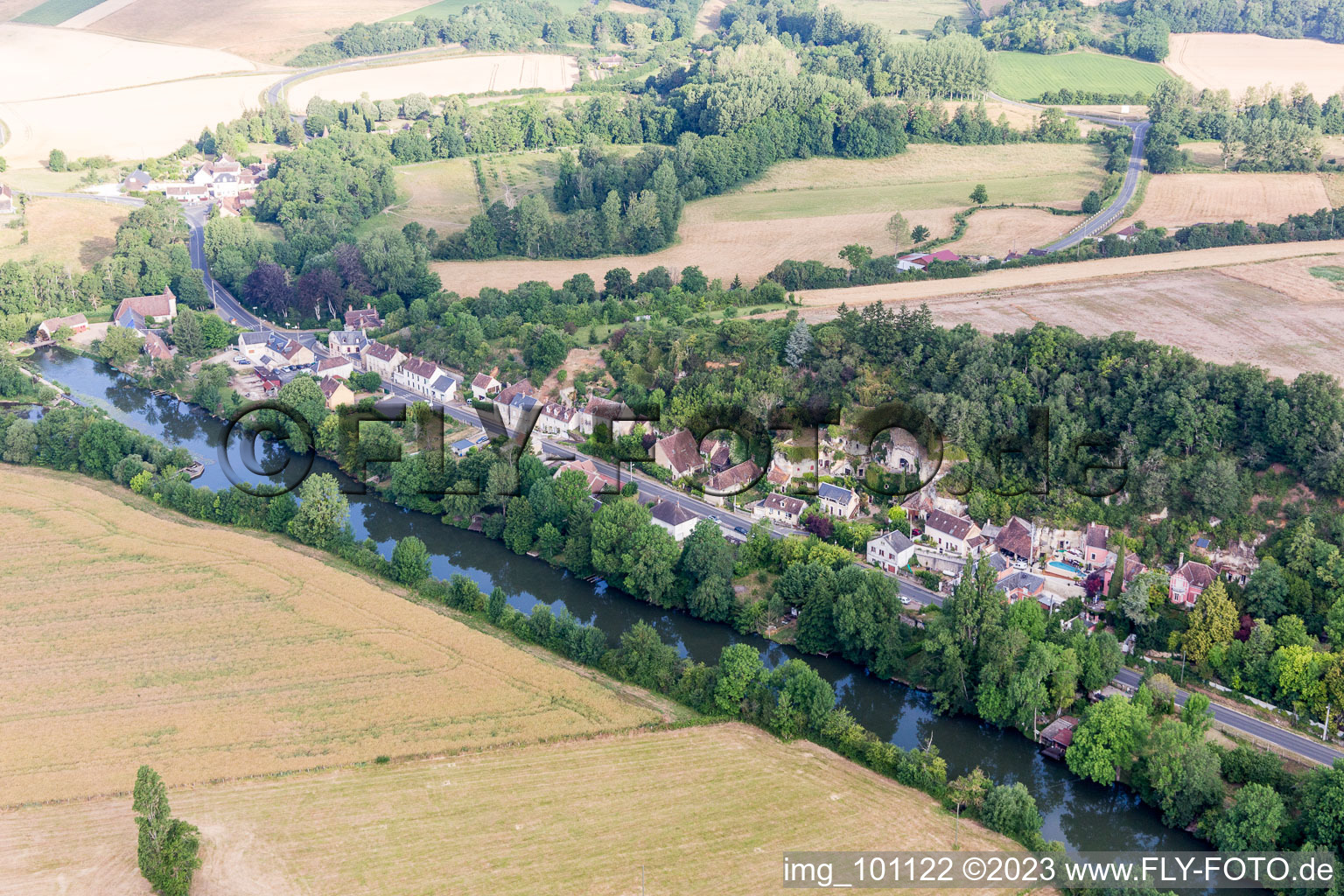 Photographie aérienne de Thoré-la-Rochette dans le département Loir et Cher, France