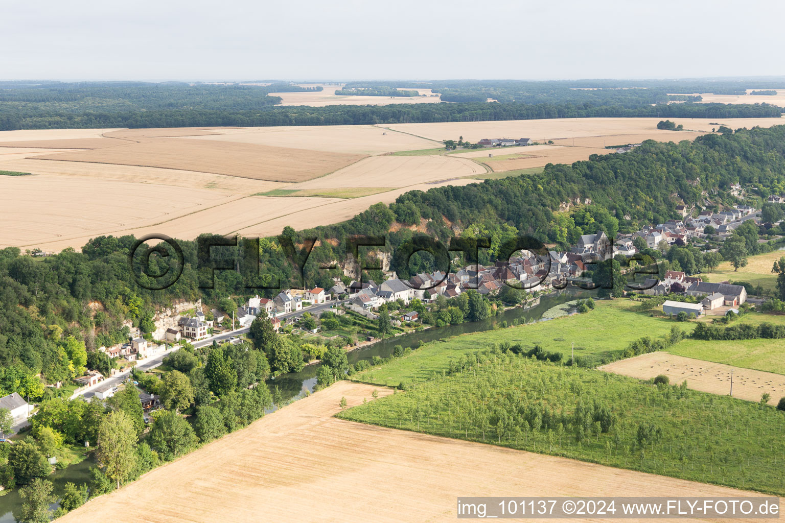 Saint-Rimay dans le département Loir et Cher, France d'en haut