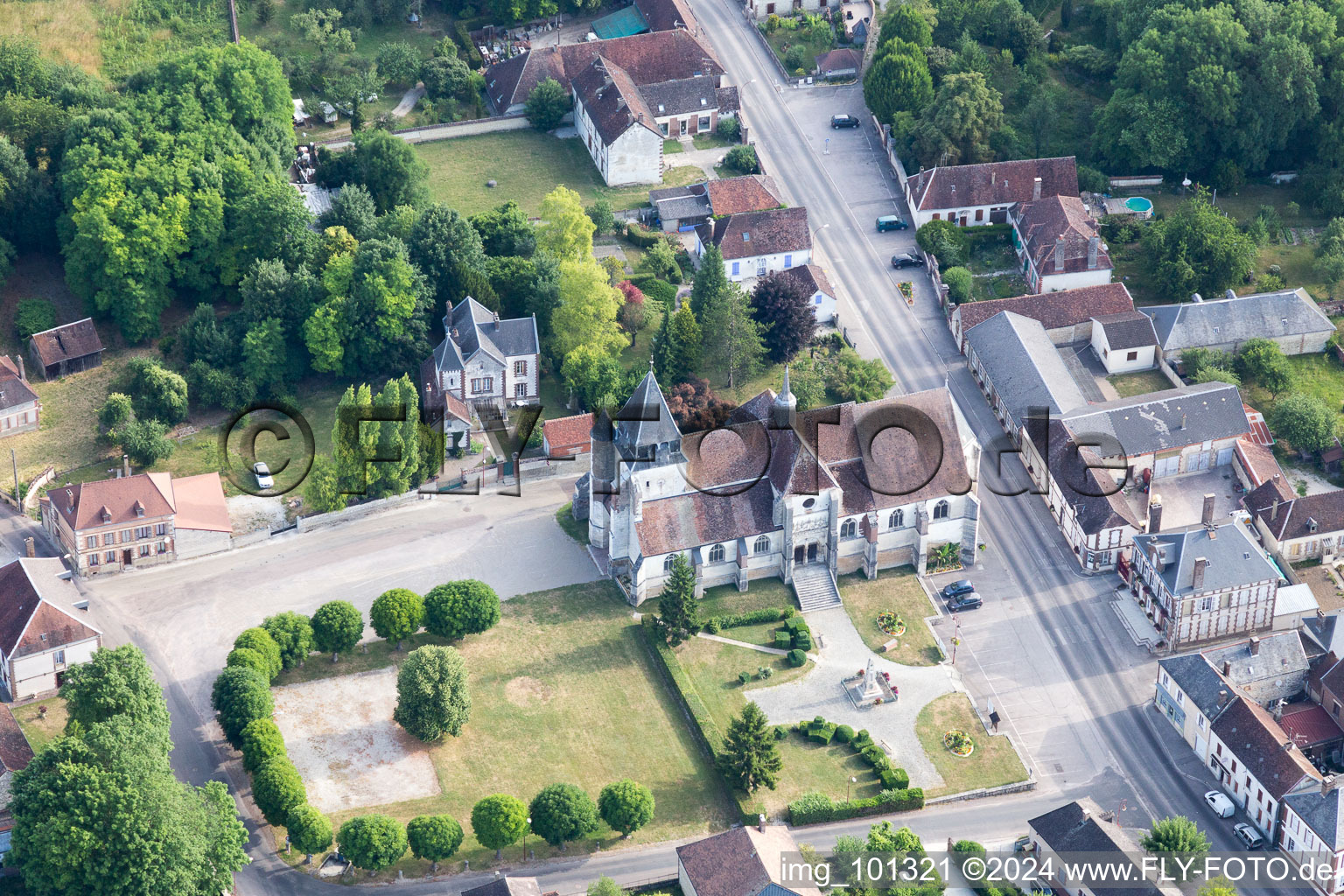 Photographie aérienne de Auxon dans le département Aube, France