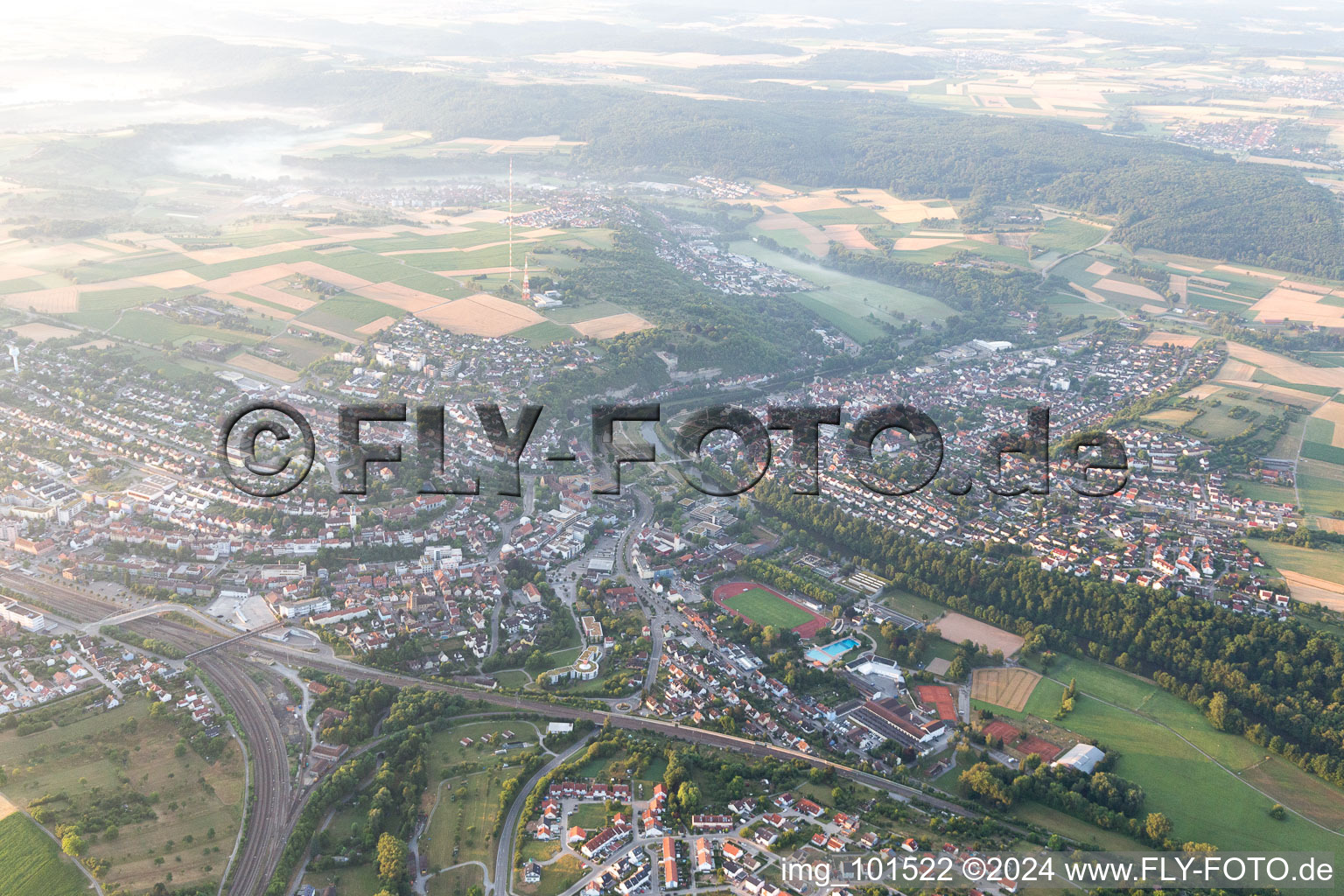 Photographie aérienne de Mühlacker dans le département Bade-Wurtemberg, Allemagne