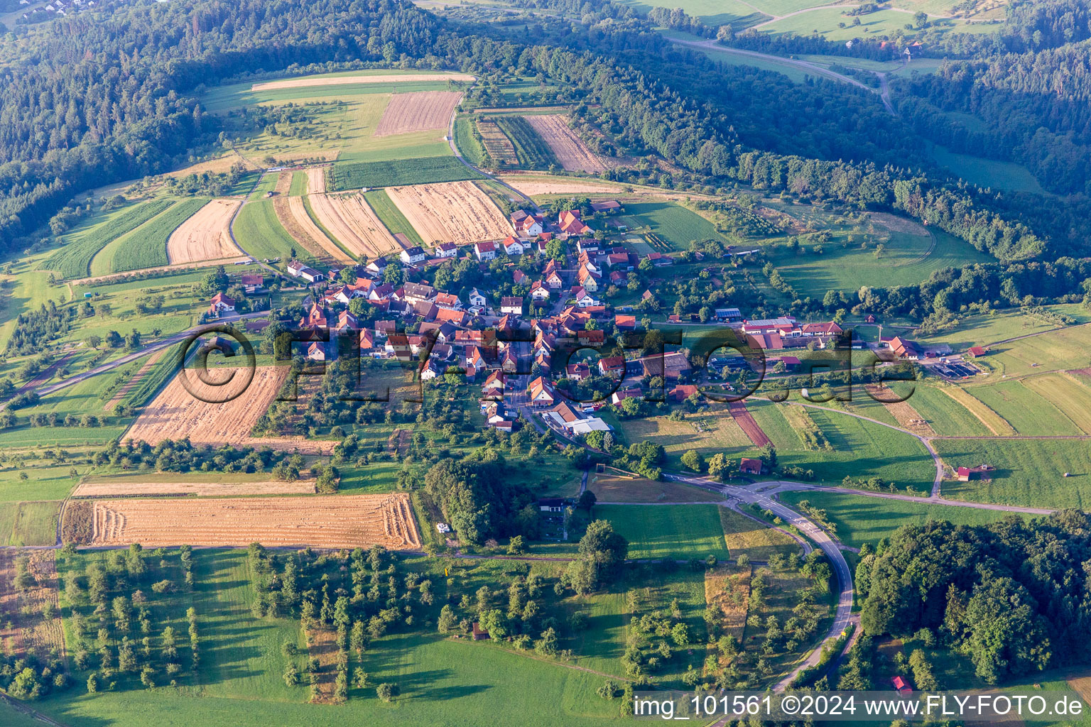 Vue aérienne de Quartier Asperglen in Rudersberg dans le département Bade-Wurtemberg, Allemagne