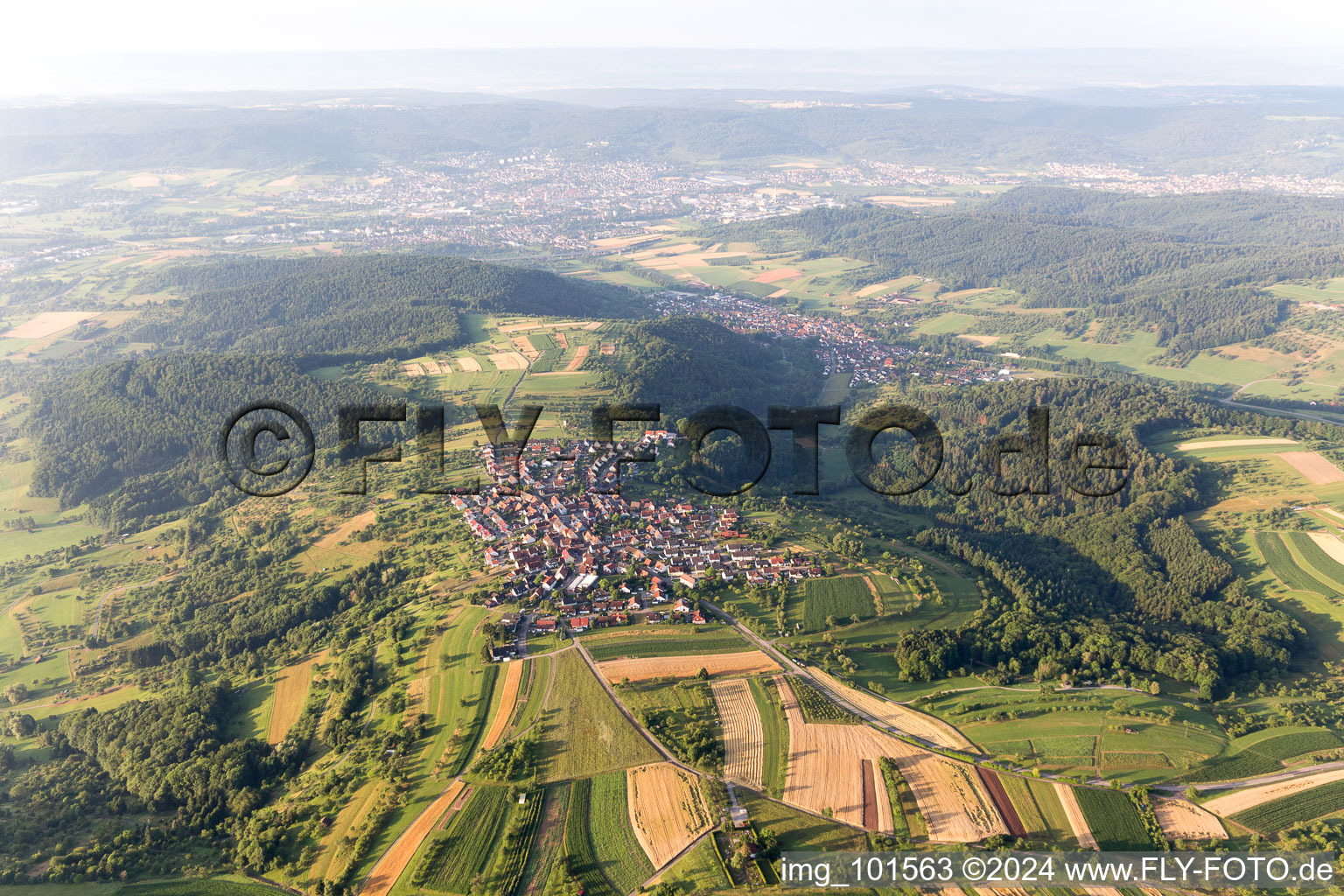 Vue aérienne de Krehwinkel dans le département Bade-Wurtemberg, Allemagne