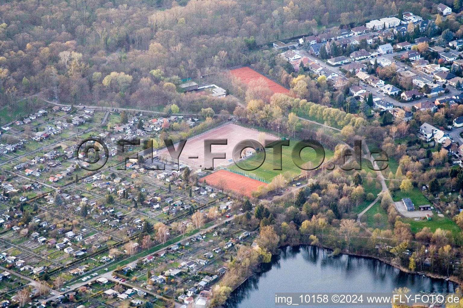 Vue aérienne de MFC08 à le quartier Niederfeld in Mannheim dans le département Bade-Wurtemberg, Allemagne