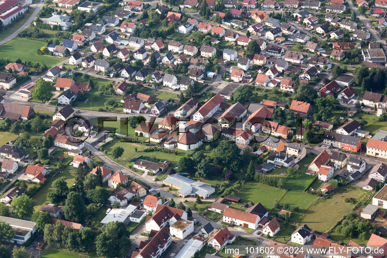 Vue aérienne de Ebnat dans le département Bade-Wurtemberg, Allemagne