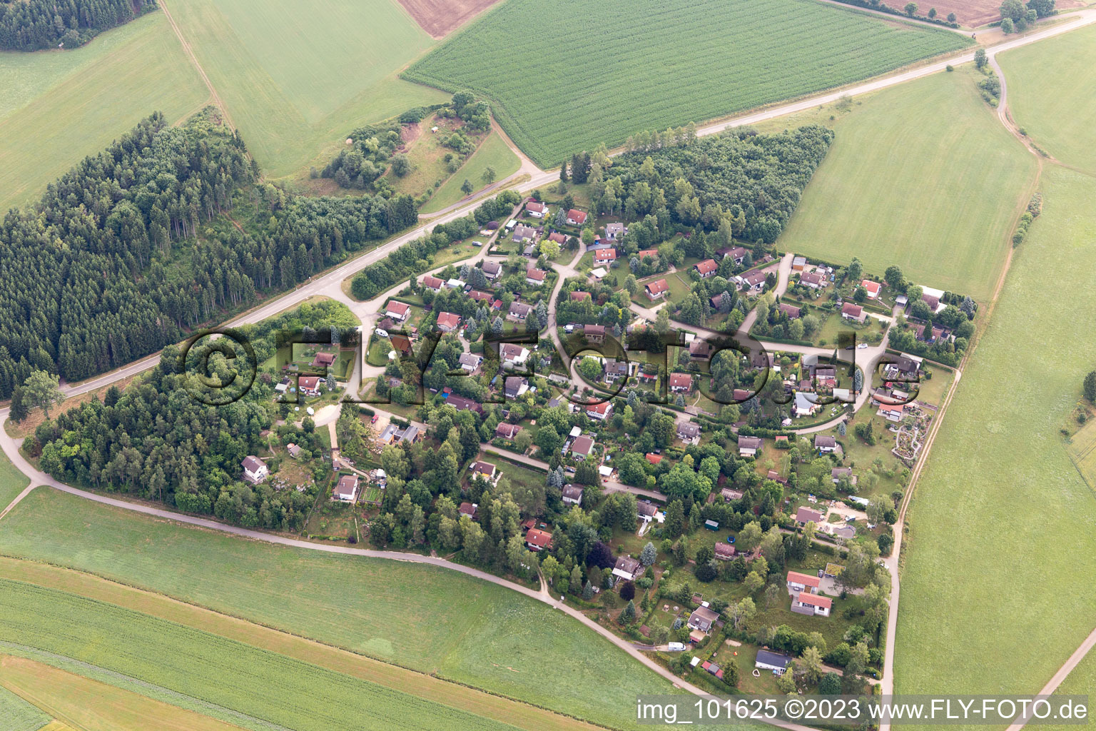Vue aérienne de Kösingen dans le département Bade-Wurtemberg, Allemagne