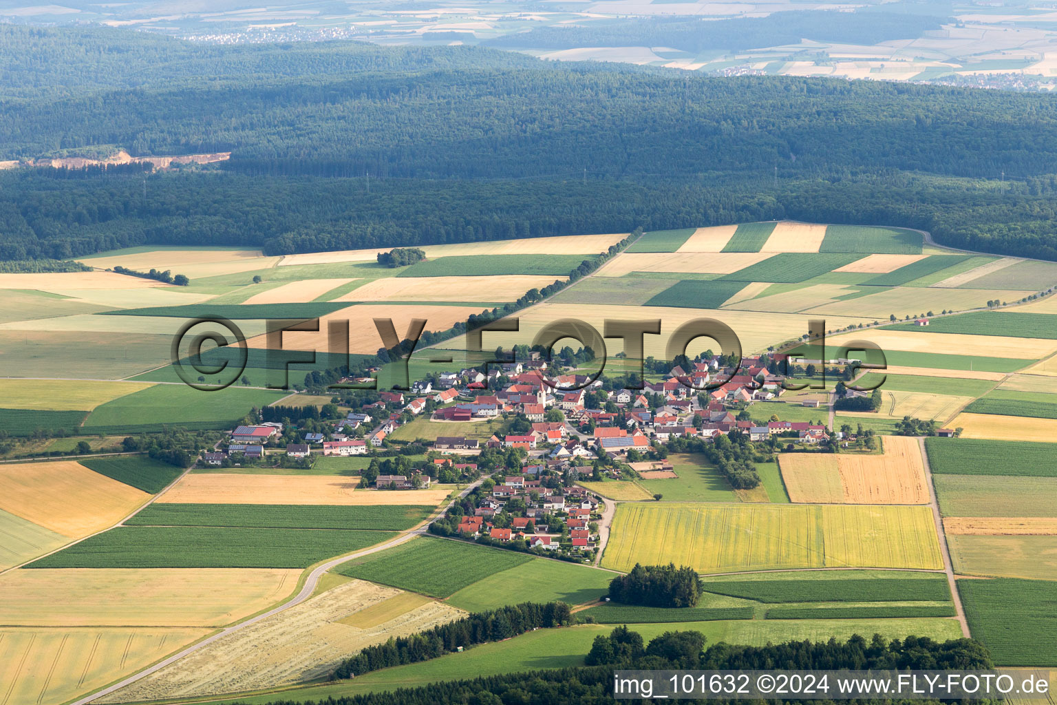 Kösingen dans le département Bade-Wurtemberg, Allemagne hors des airs