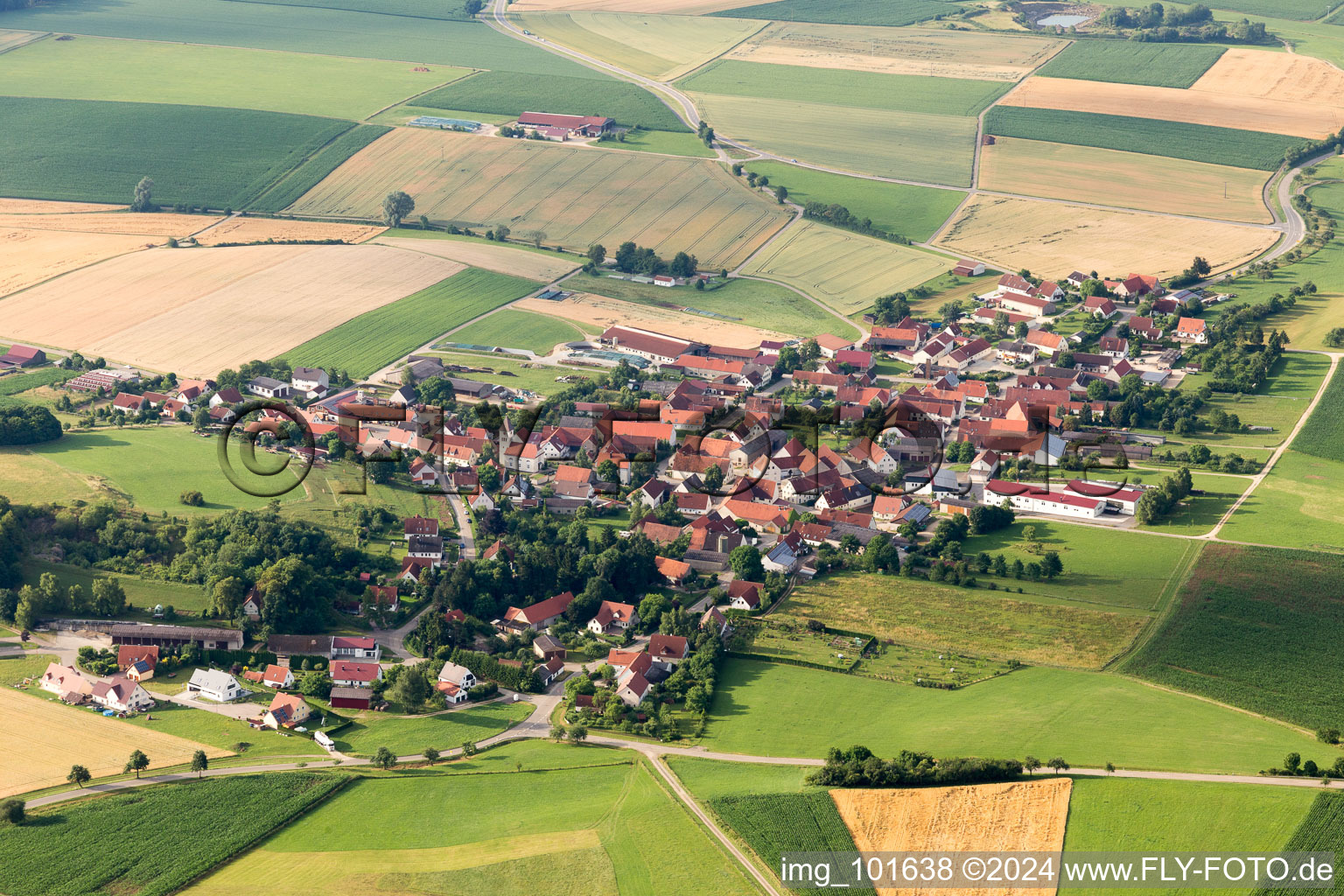 Forheim dans le département Bavière, Allemagne hors des airs