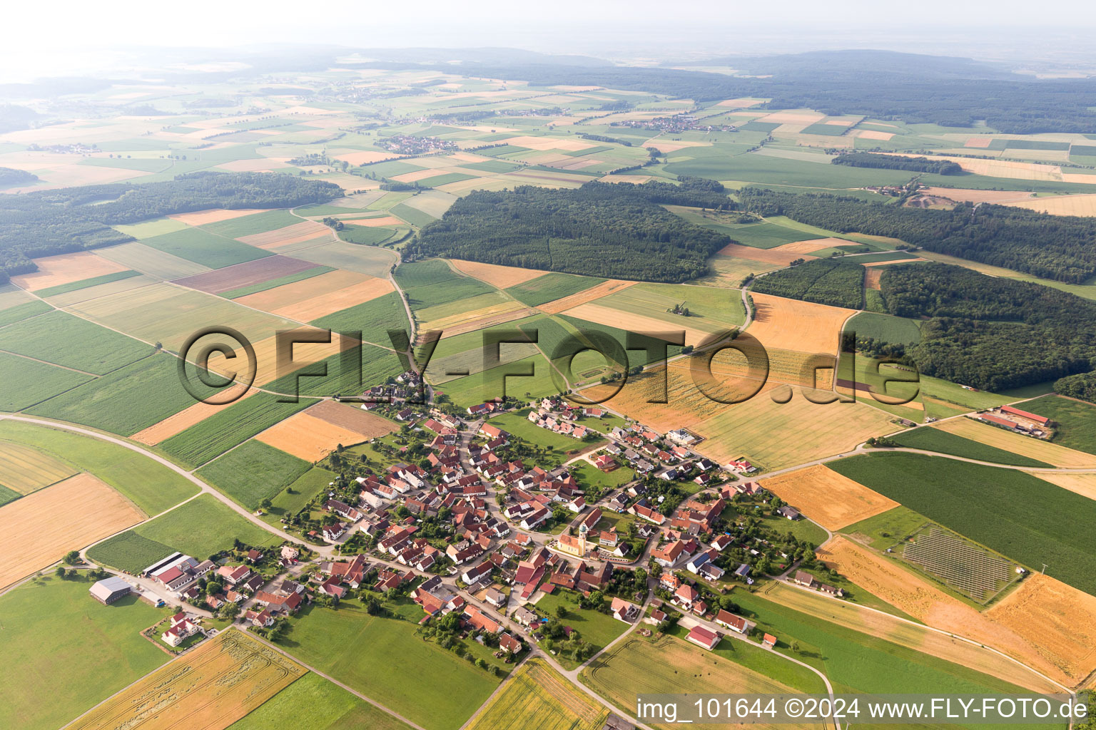 Photographie aérienne de Bollstadt dans le département Bavière, Allemagne