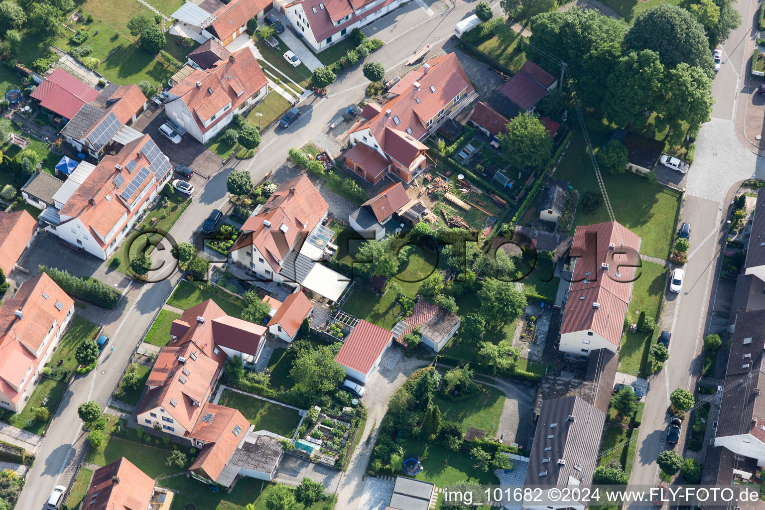 Enregistrement par drone de Règlement de Ramberg à le quartier Riedlingen in Donauwörth dans le département Bavière, Allemagne