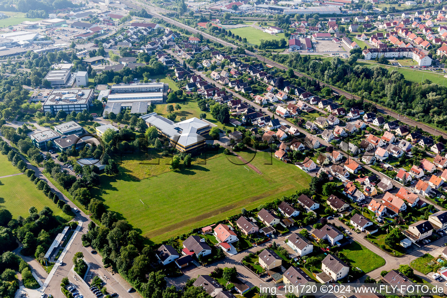 Vue aérienne de Neudegg dans le département Bavière, Allemagne