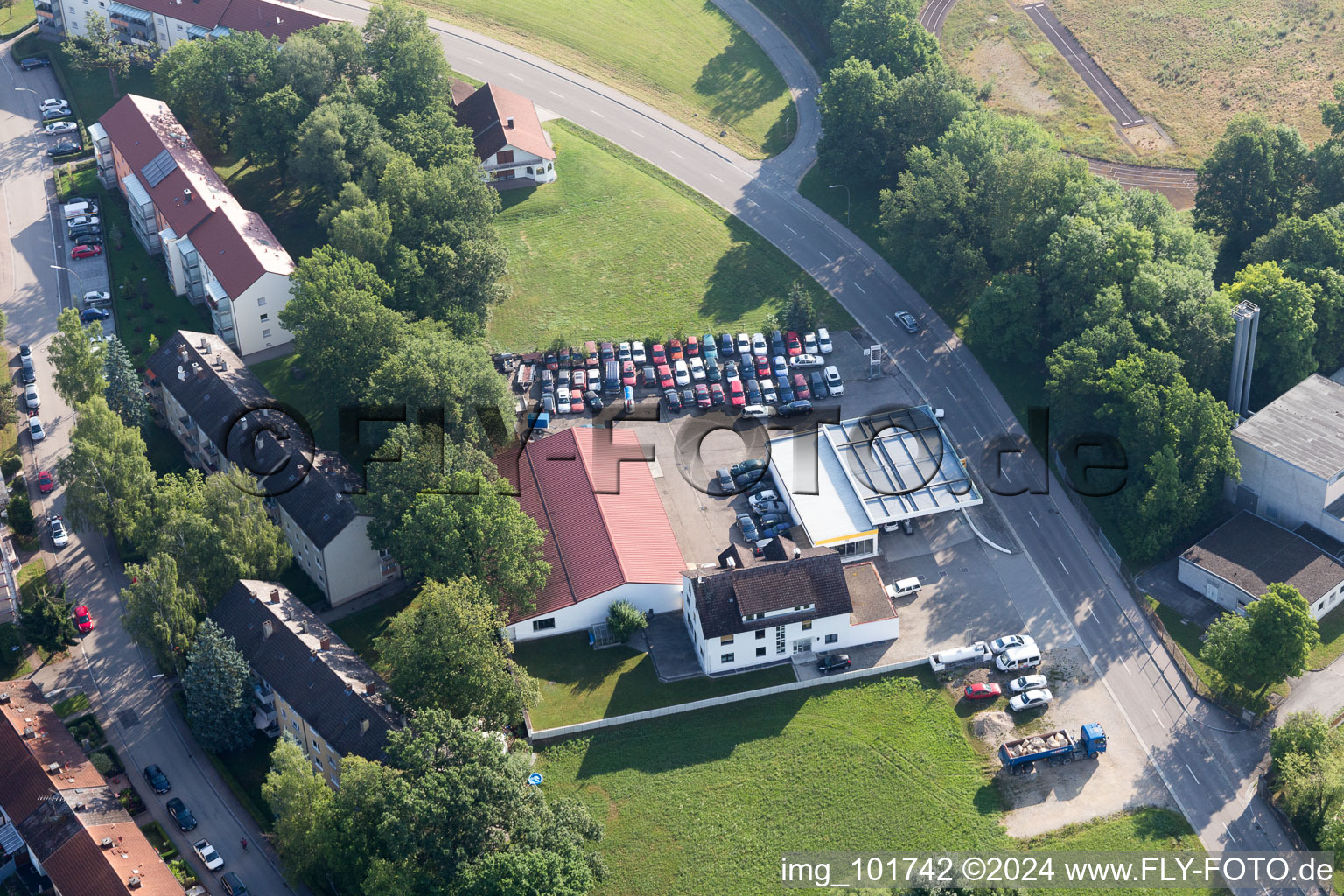 Image drone de Donauwörth dans le département Bavière, Allemagne