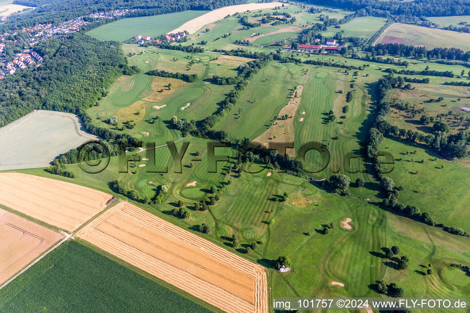 Vue oblique de Club de golf Donauwörth Gut Lederstatt à Donauwörth dans le département Bavière, Allemagne