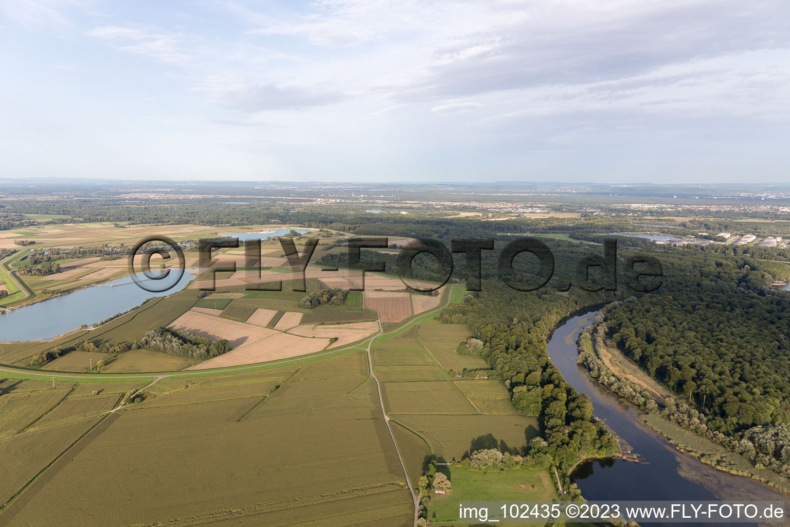 Image drone de Jockgrim dans le département Rhénanie-Palatinat, Allemagne