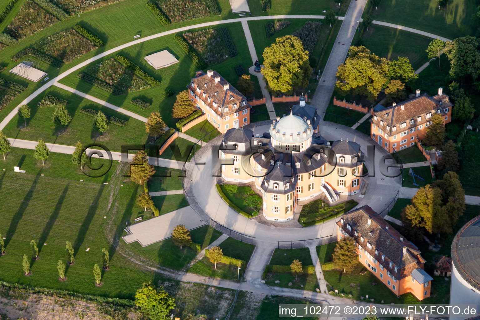 Enregistrement par drone de Waghäusel dans le département Bade-Wurtemberg, Allemagne