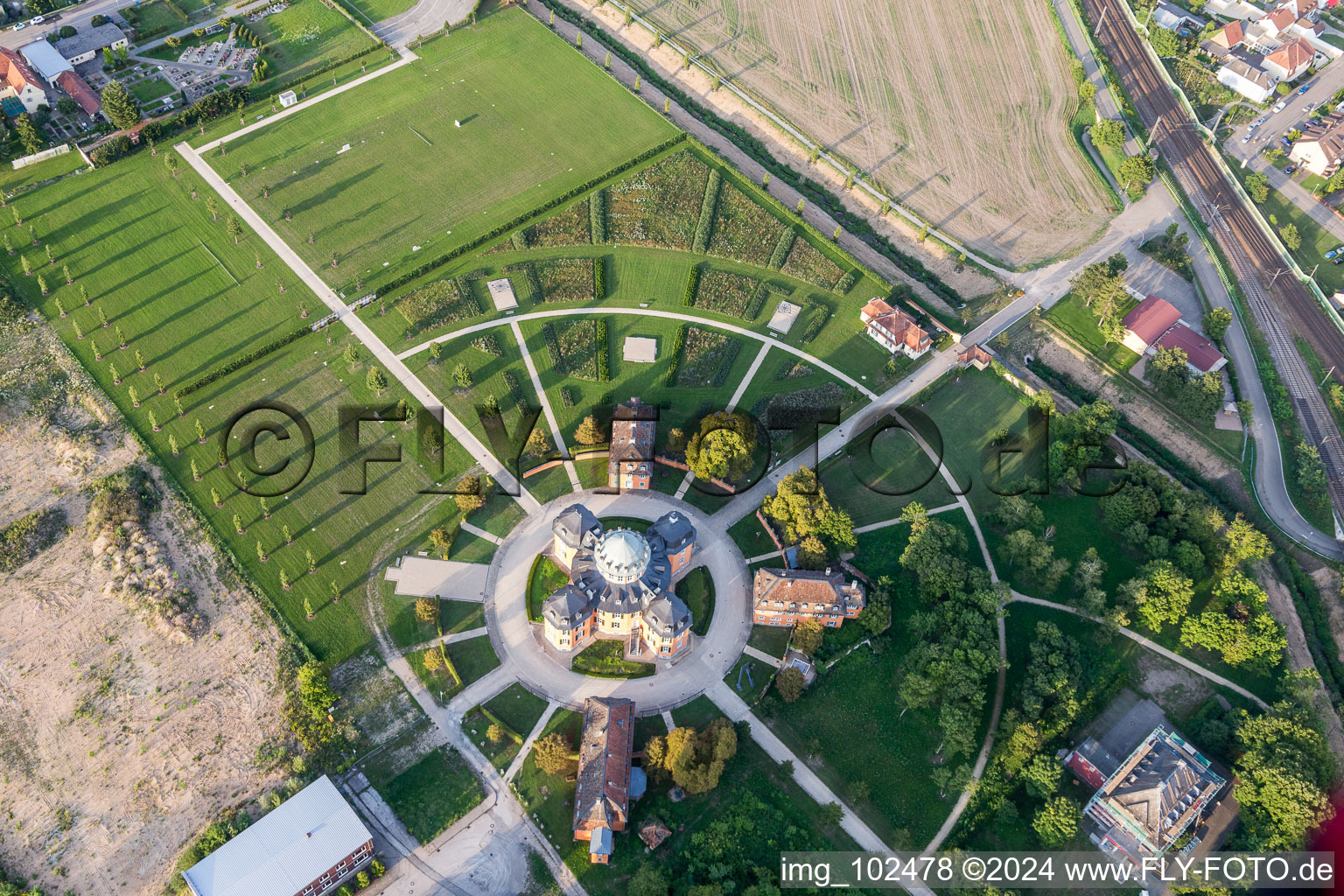 Photographie aérienne de Waghäusel dans le département Bade-Wurtemberg, Allemagne