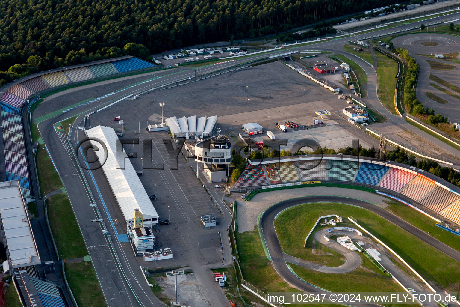 Hockenheim dans le département Bade-Wurtemberg, Allemagne vue d'en haut