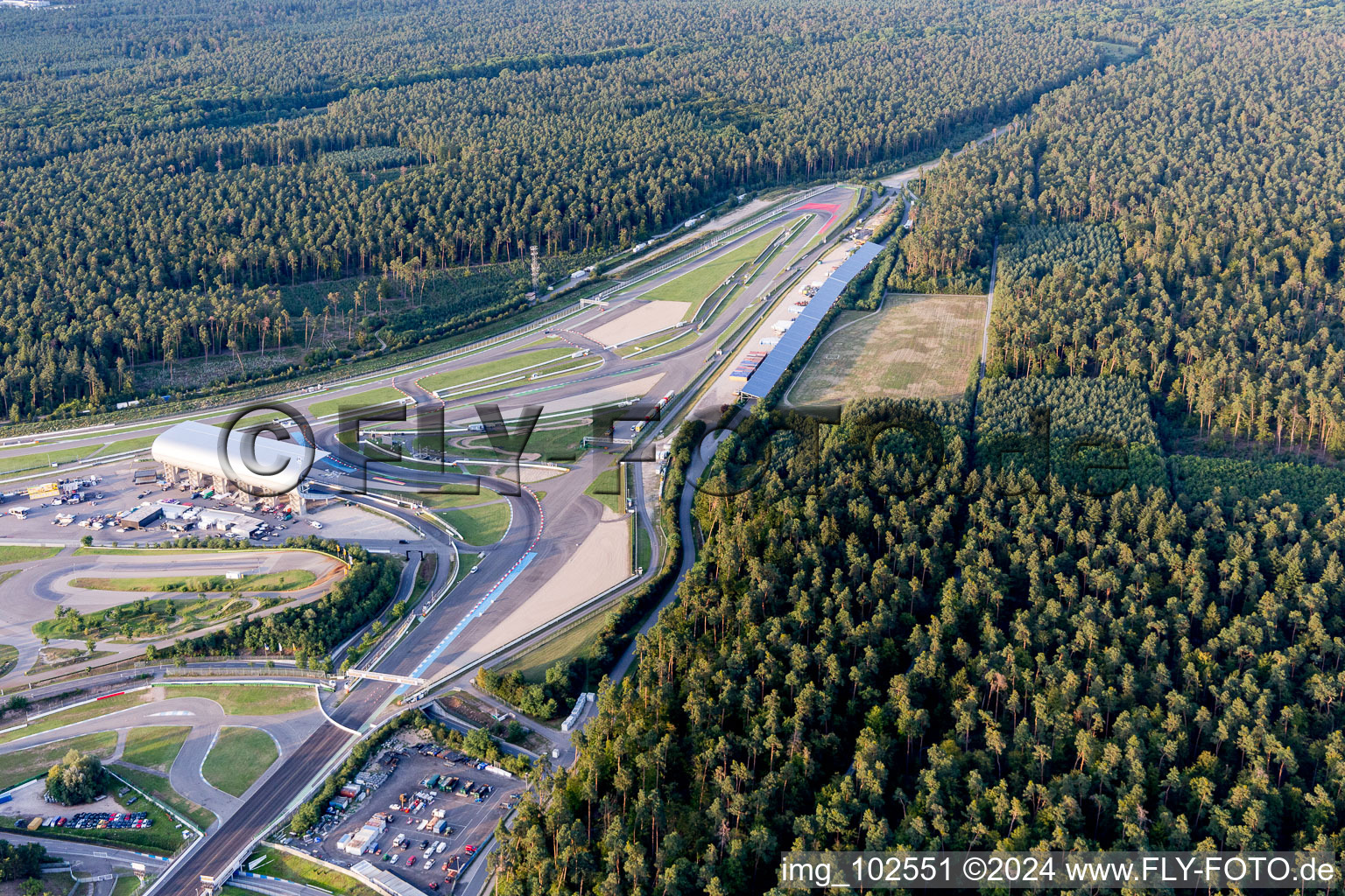 Enregistrement par drone de Hockenheim dans le département Bade-Wurtemberg, Allemagne