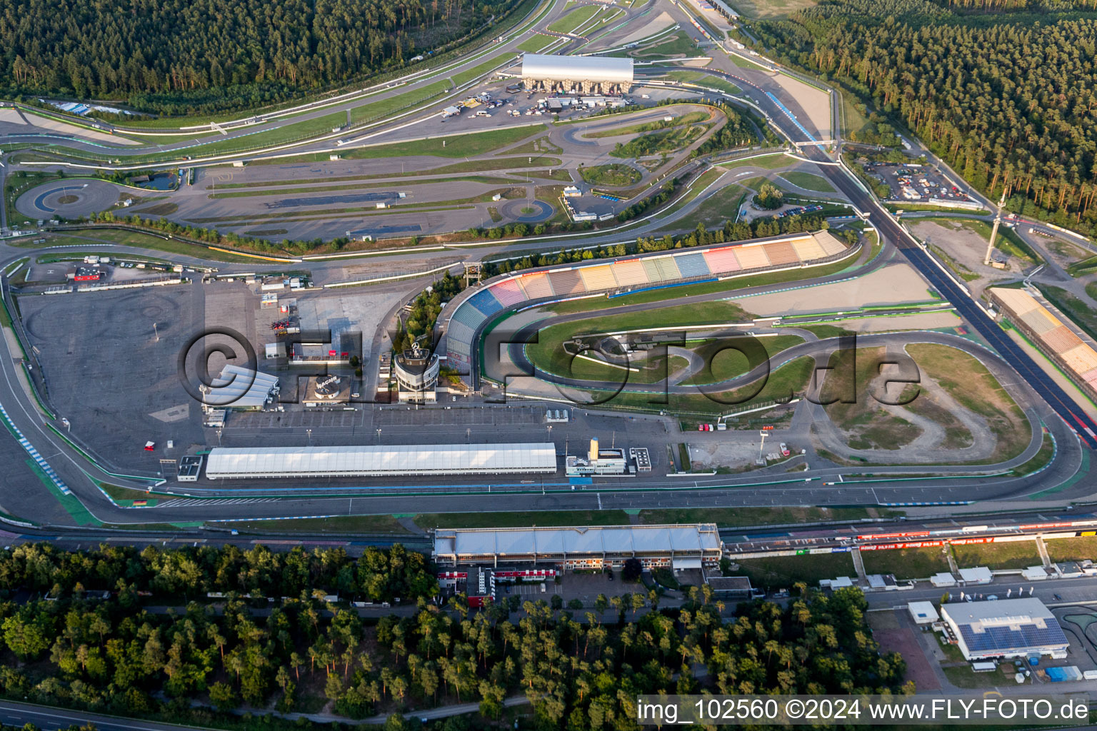 Hockenheim dans le département Bade-Wurtemberg, Allemagne hors des airs