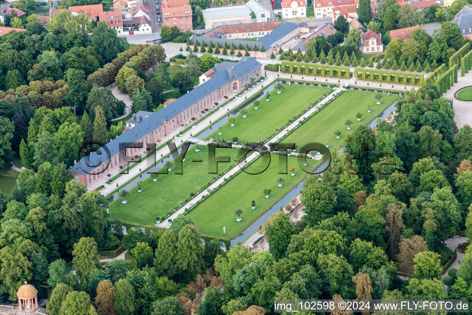 Photographie aérienne de Schwetzingen dans le département Bade-Wurtemberg, Allemagne