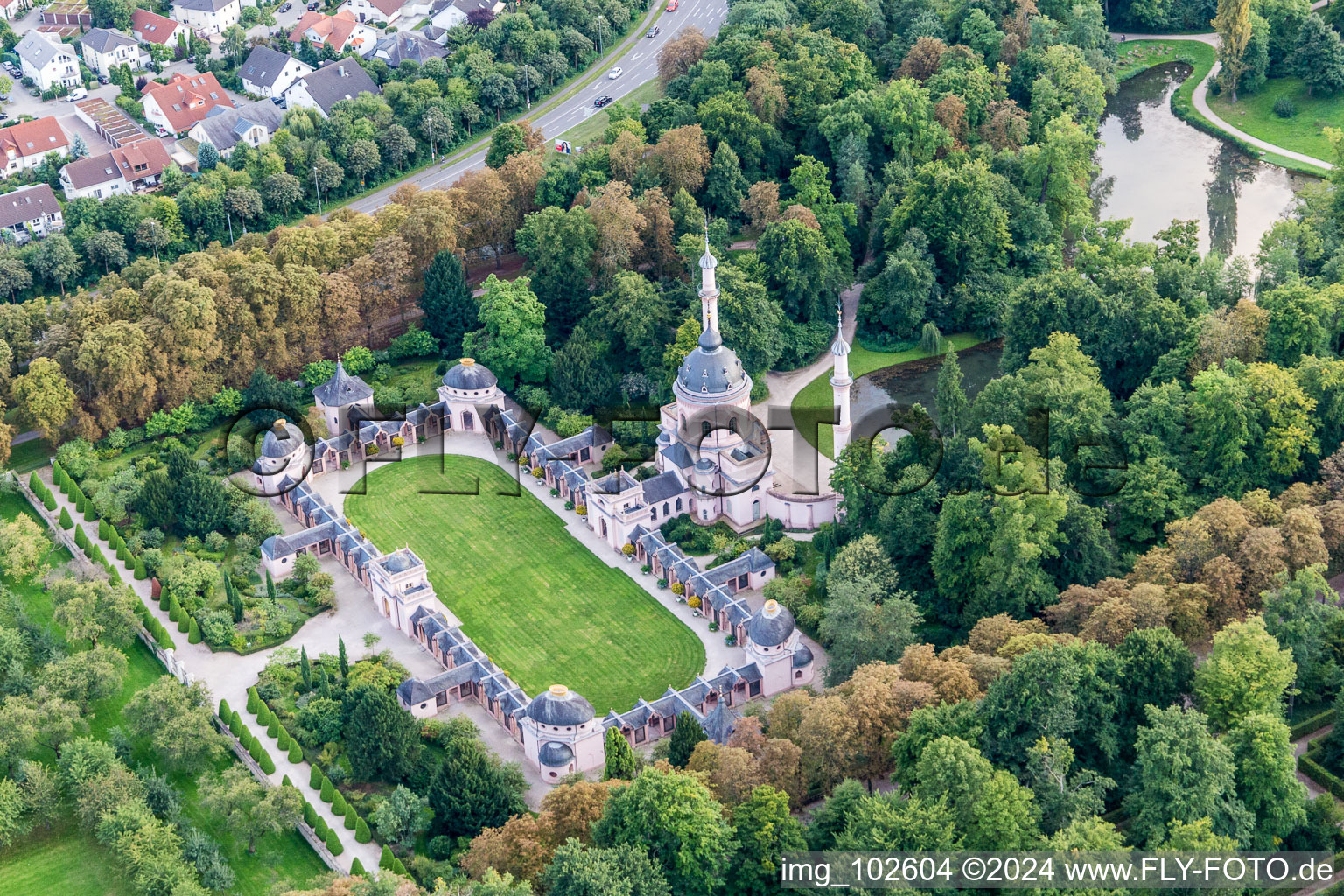 Schwetzingen dans le département Bade-Wurtemberg, Allemagne hors des airs