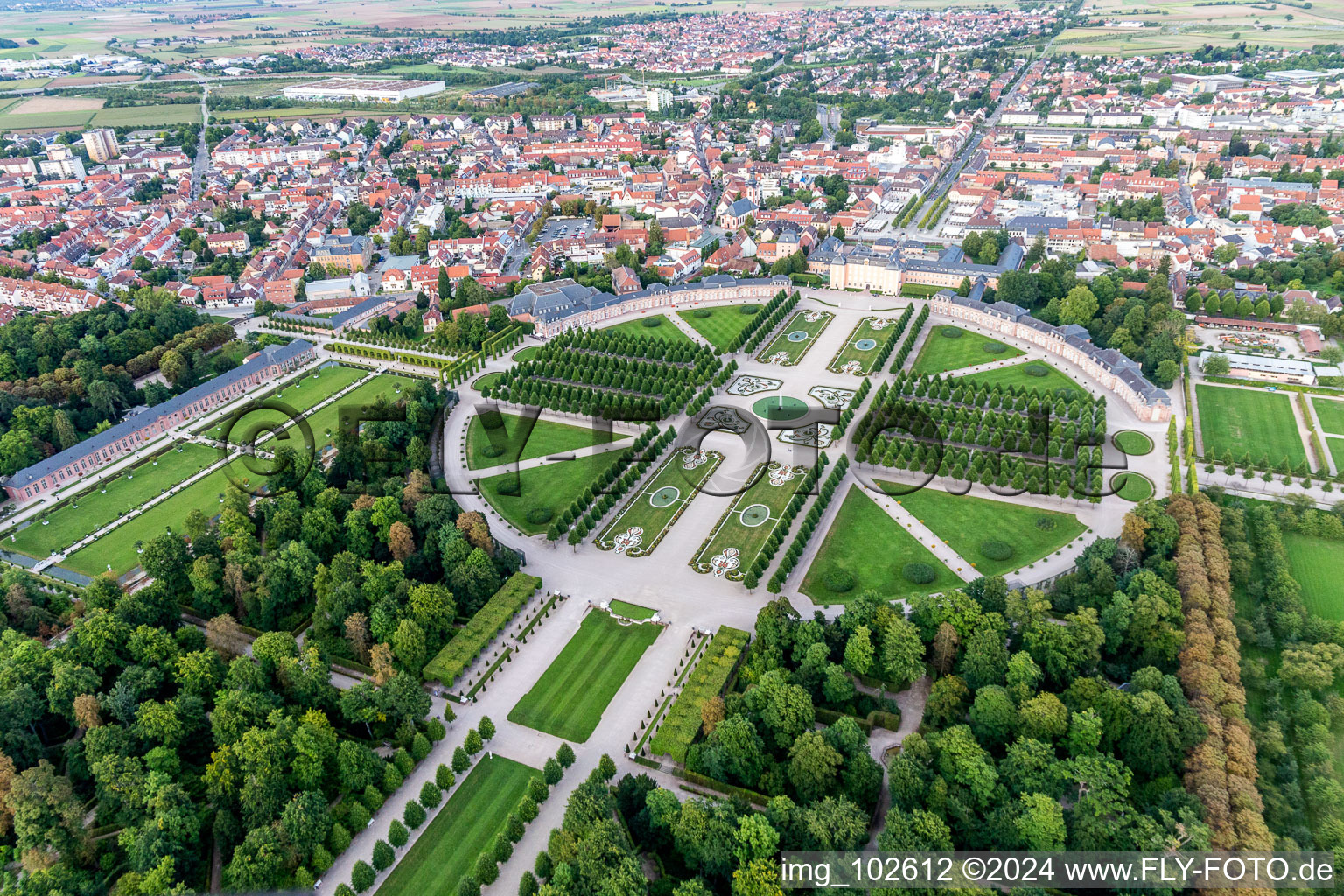 Image drone de Schwetzingen dans le département Bade-Wurtemberg, Allemagne