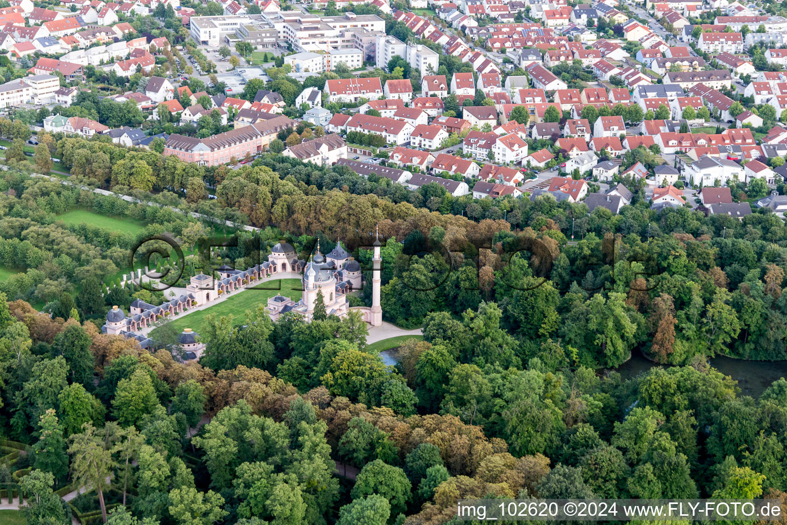 Photographie aérienne de Schwetzingen dans le département Bade-Wurtemberg, Allemagne