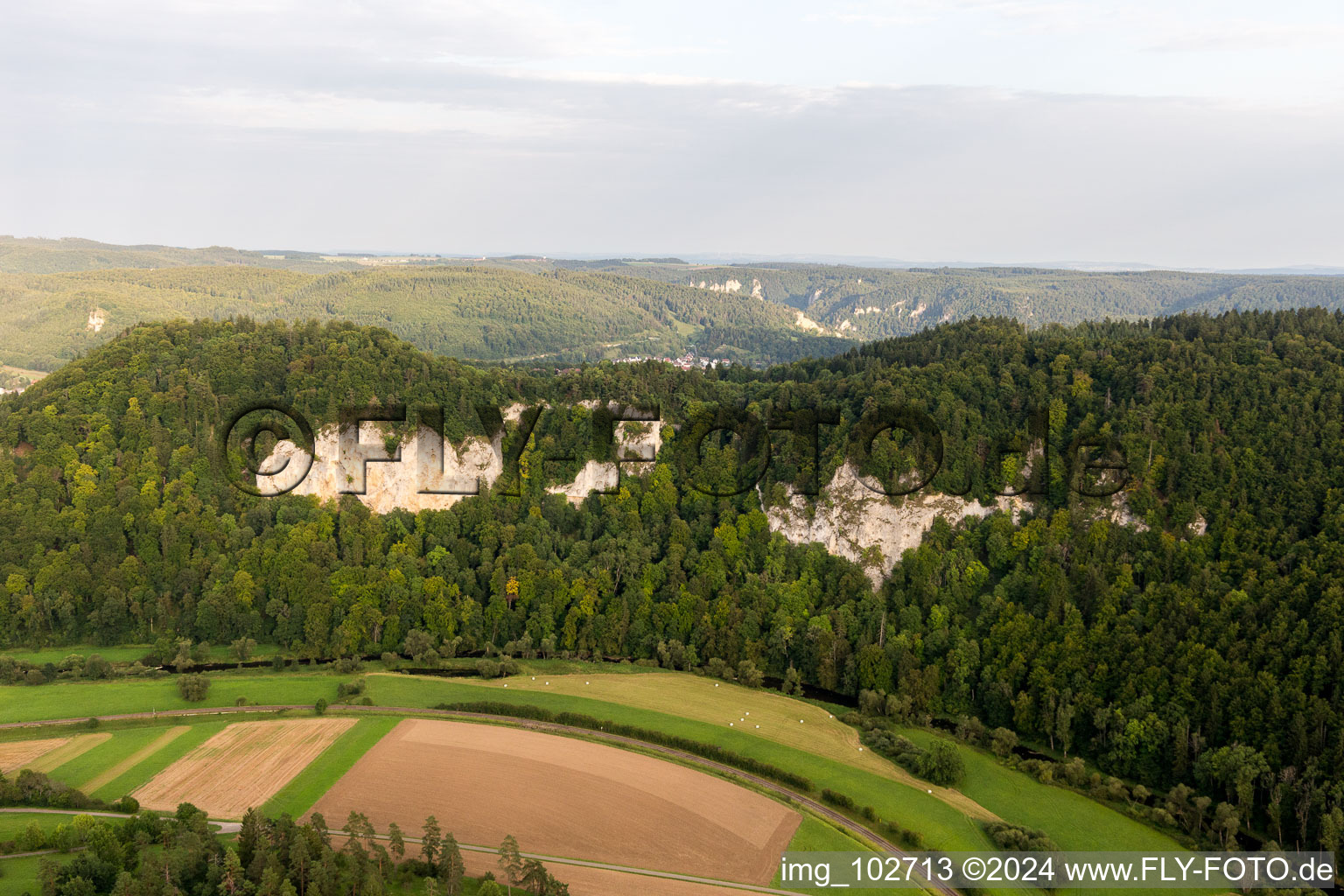 Vue aérienne de Mühlheim an der Donau dans le département Bade-Wurtemberg, Allemagne