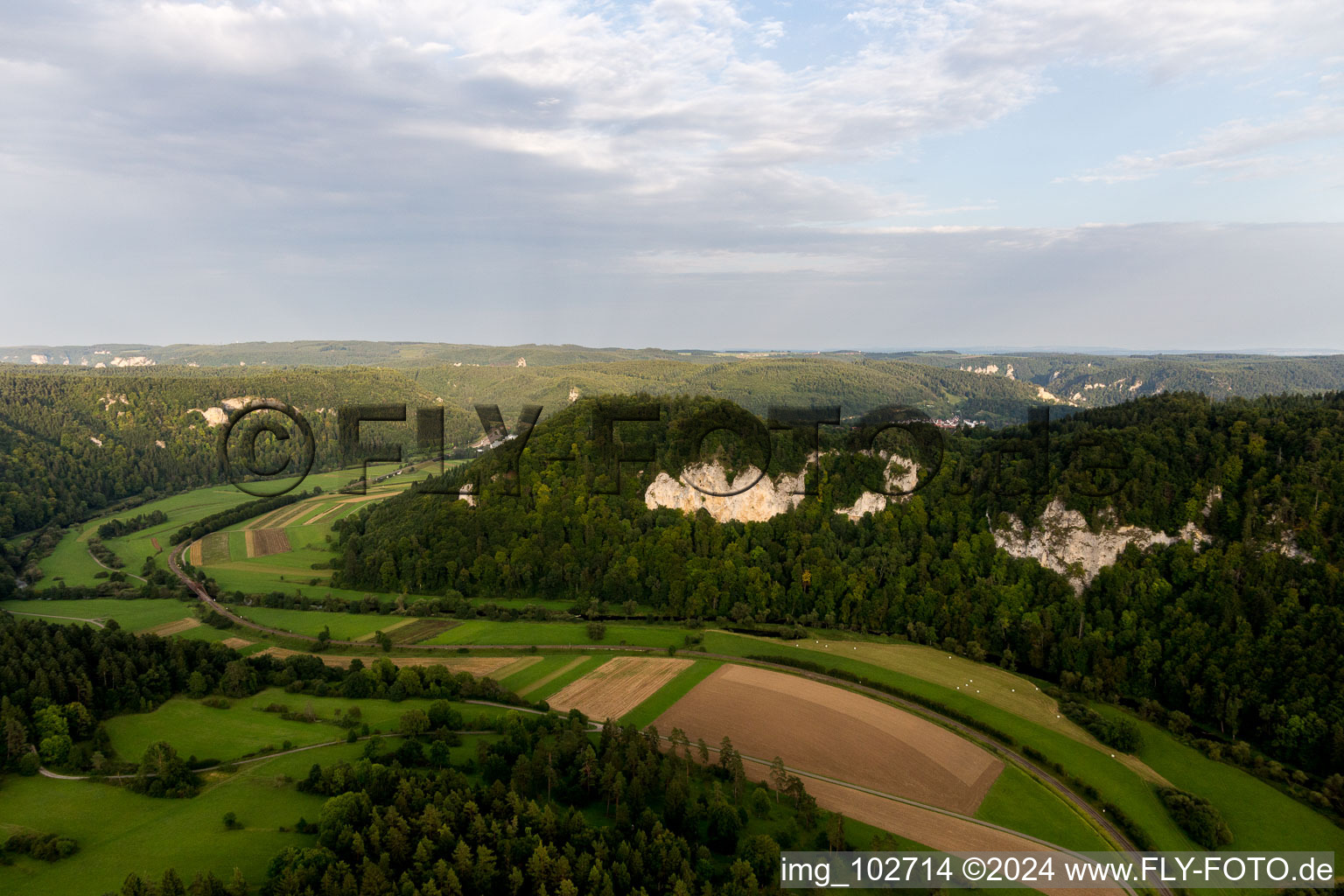 Vue aérienne de Mühlheim an der Donau dans le département Bade-Wurtemberg, Allemagne