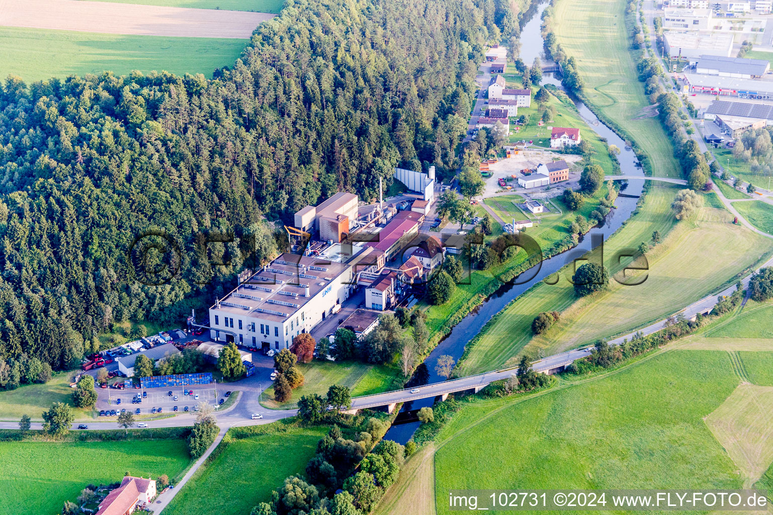 Vue aérienne de Tuttlingen dans le département Bade-Wurtemberg, Allemagne