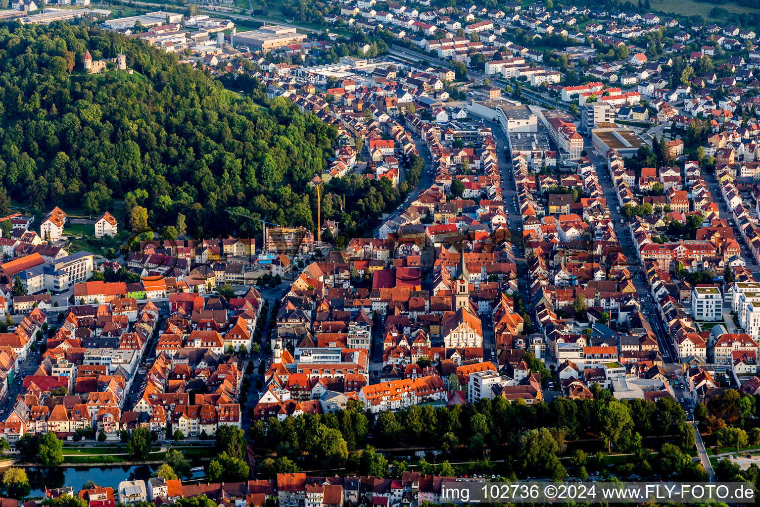 Tuttlingen dans le département Bade-Wurtemberg, Allemagne d'en haut