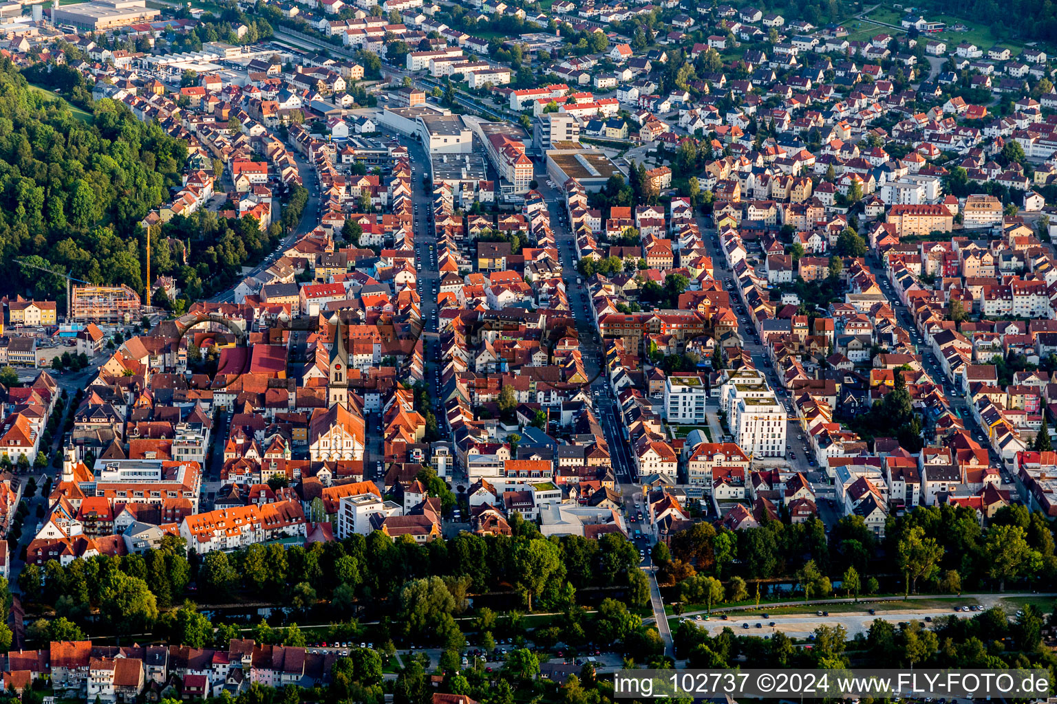 Tuttlingen dans le département Bade-Wurtemberg, Allemagne hors des airs