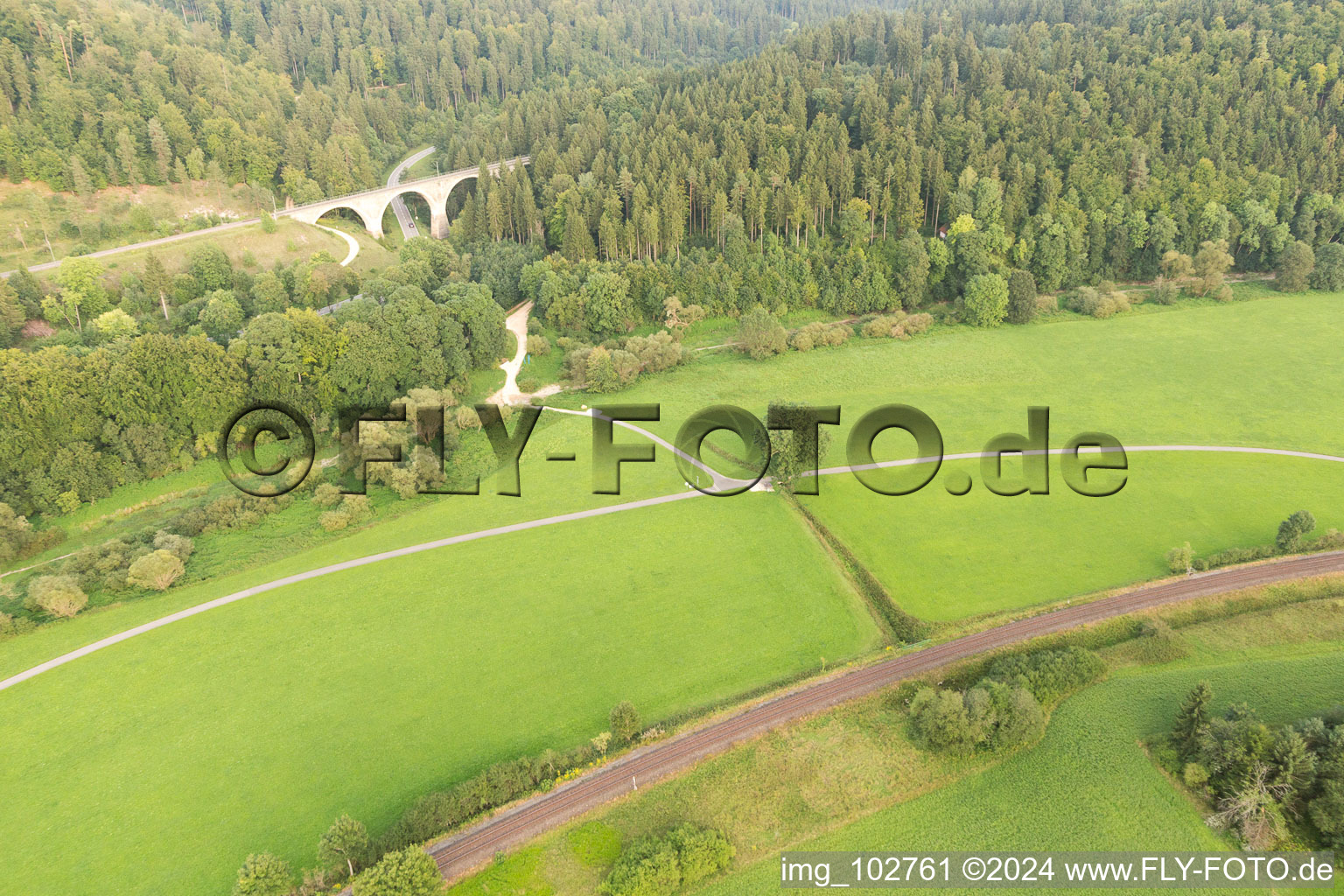 Vue aérienne de Immendingen dans le département Bade-Wurtemberg, Allemagne