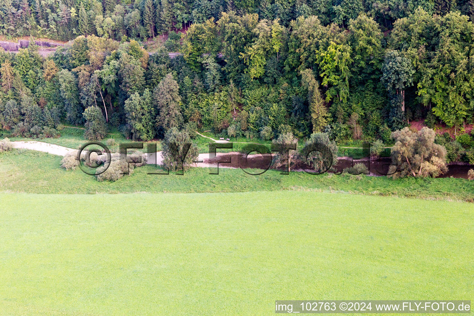 Vue oblique de Immendingen dans le département Bade-Wurtemberg, Allemagne