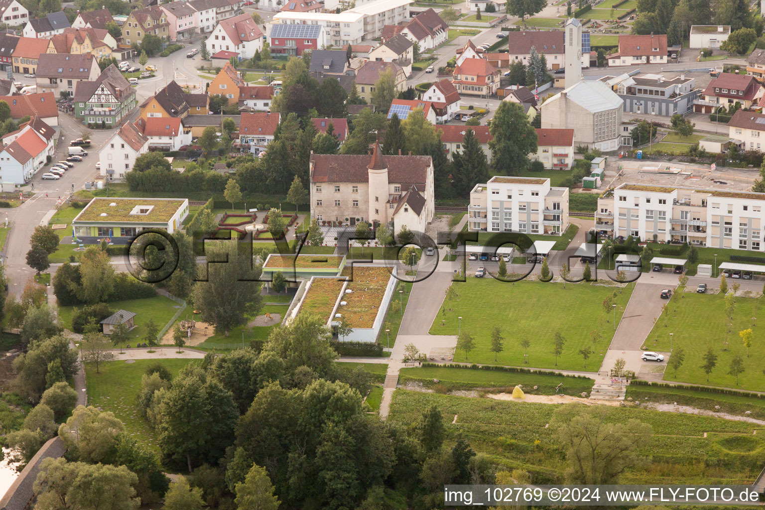 Immendingen dans le département Bade-Wurtemberg, Allemagne vue du ciel