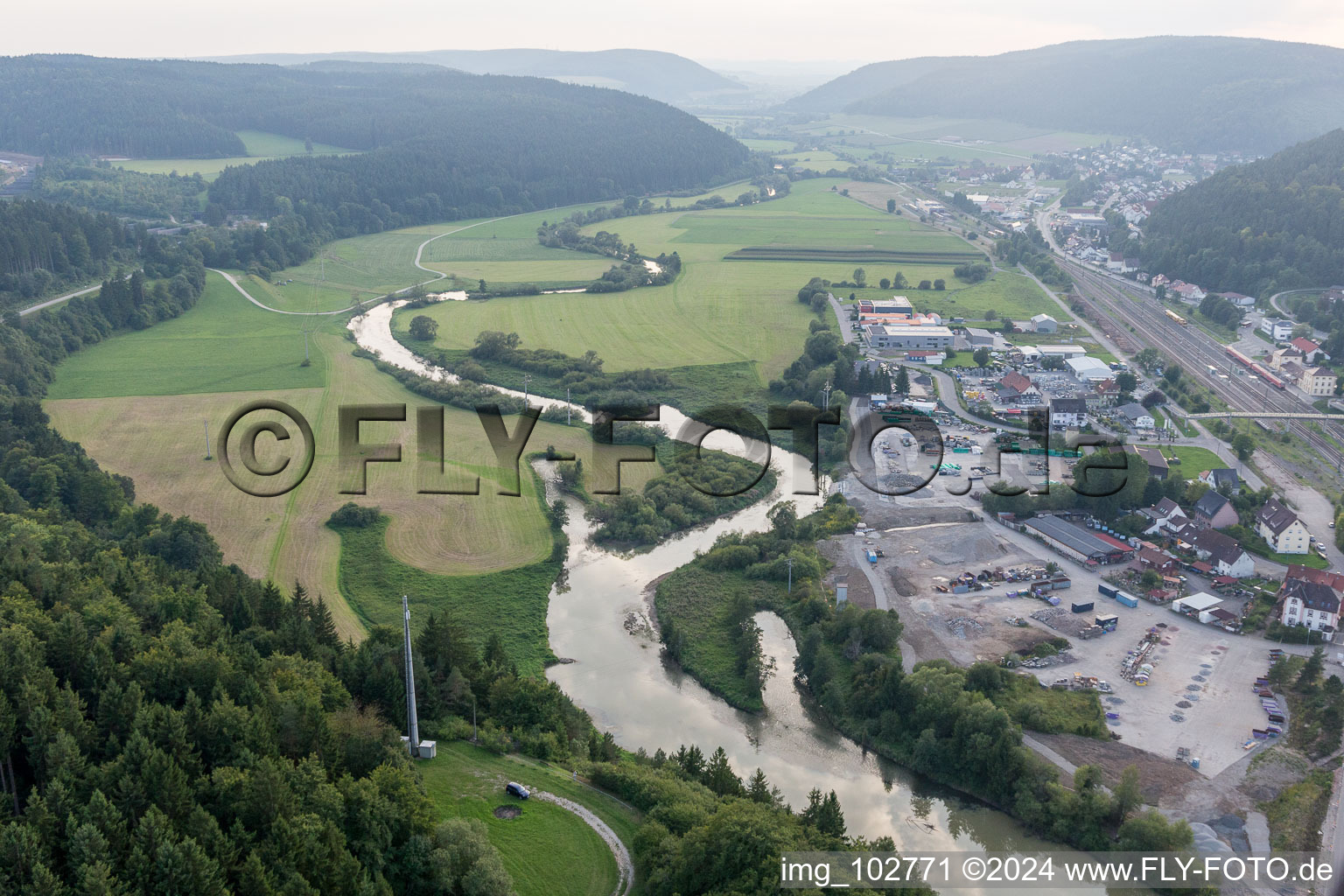 Image drone de Immendingen dans le département Bade-Wurtemberg, Allemagne