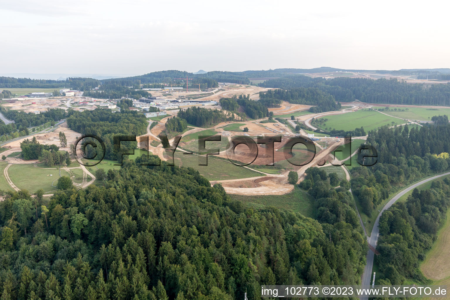 Immendingen dans le département Bade-Wurtemberg, Allemagne d'un drone
