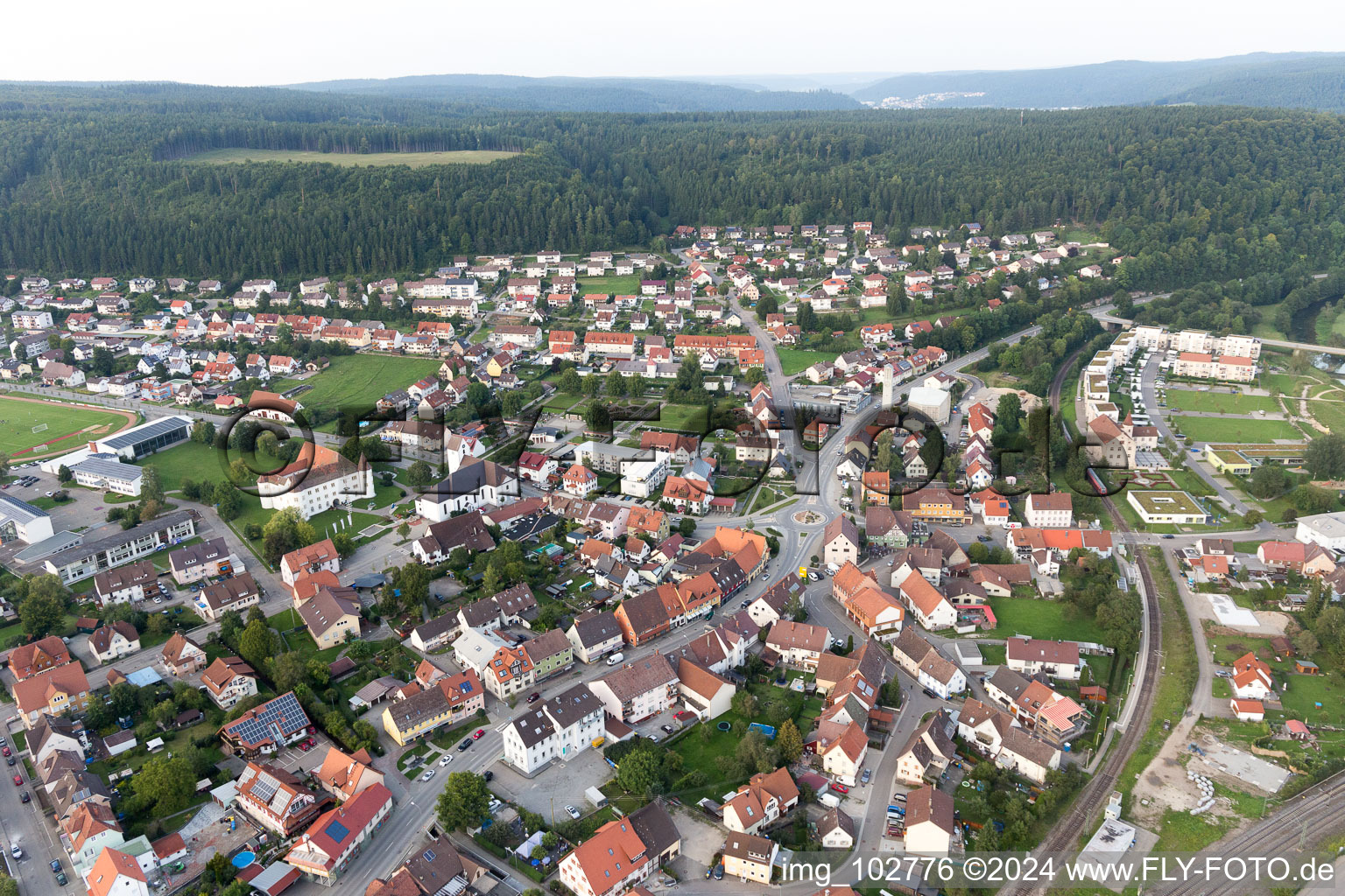 Photographie aérienne de Immendingen dans le département Bade-Wurtemberg, Allemagne