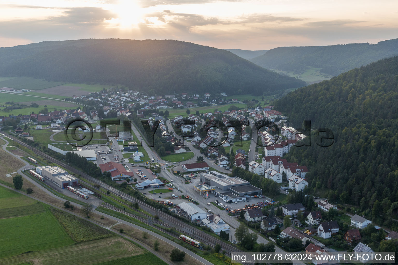 Immendingen dans le département Bade-Wurtemberg, Allemagne d'en haut