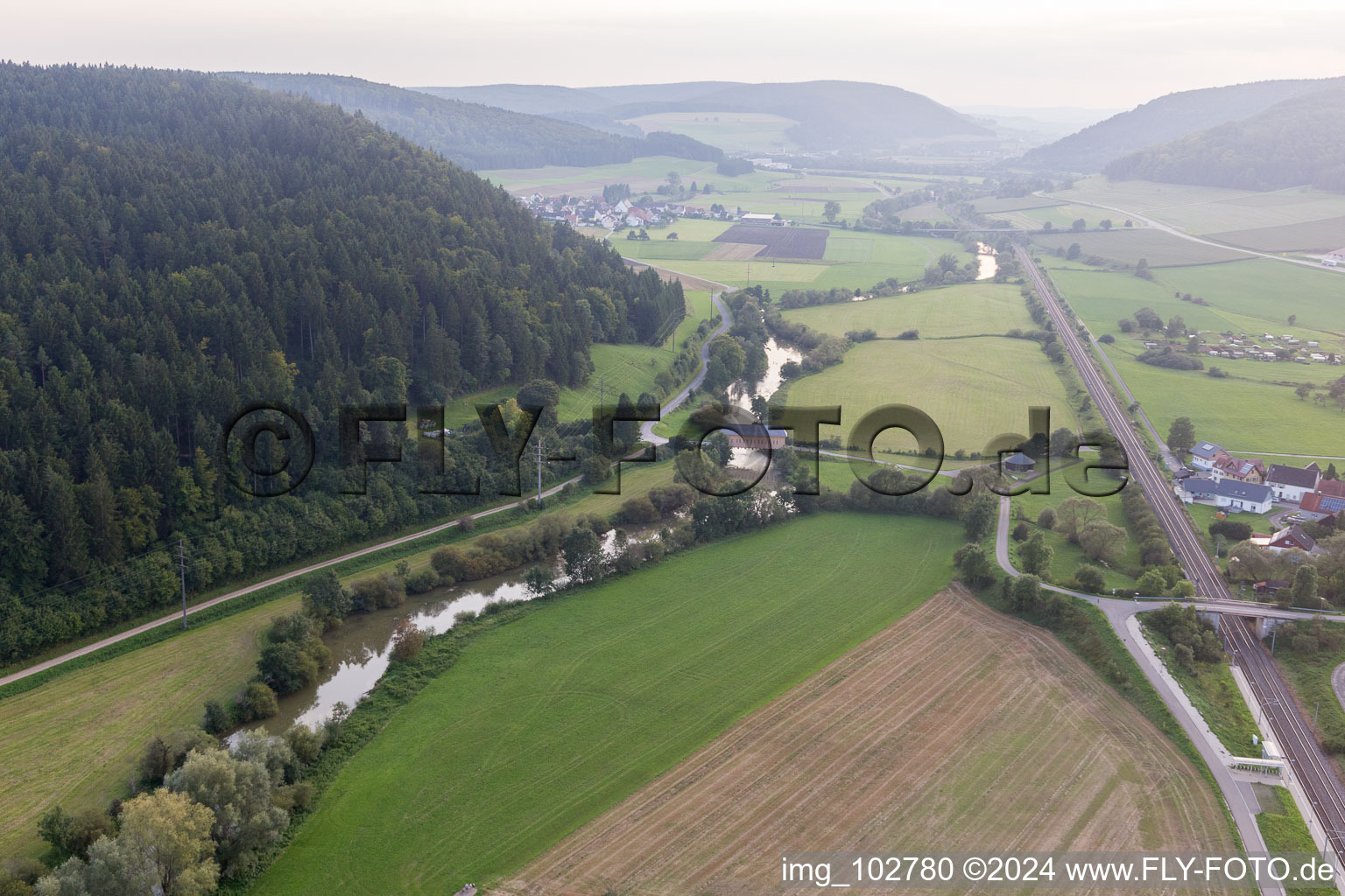 Vue aérienne de Quartier Zimmern in Immendingen dans le département Bade-Wurtemberg, Allemagne