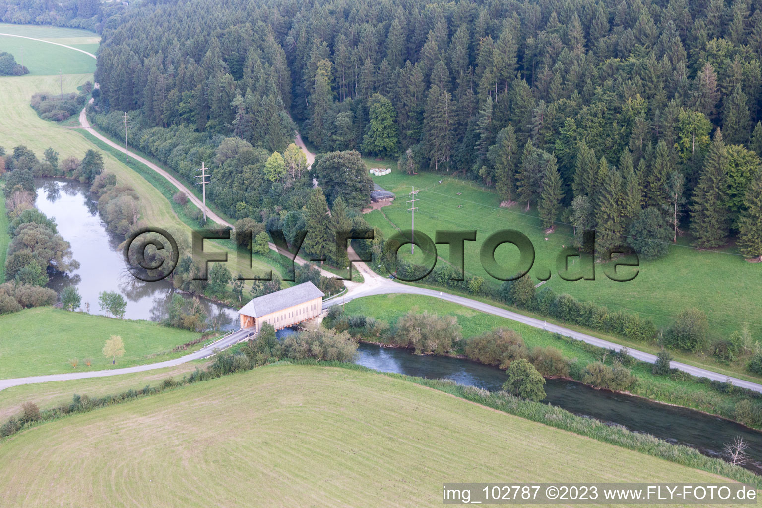 Image drone de Immendingen dans le département Bade-Wurtemberg, Allemagne