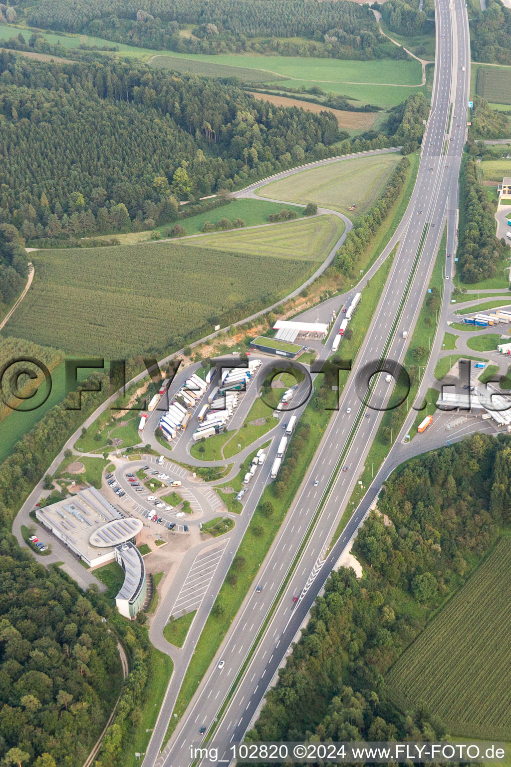 Vue aérienne de Engen dans le département Bade-Wurtemberg, Allemagne