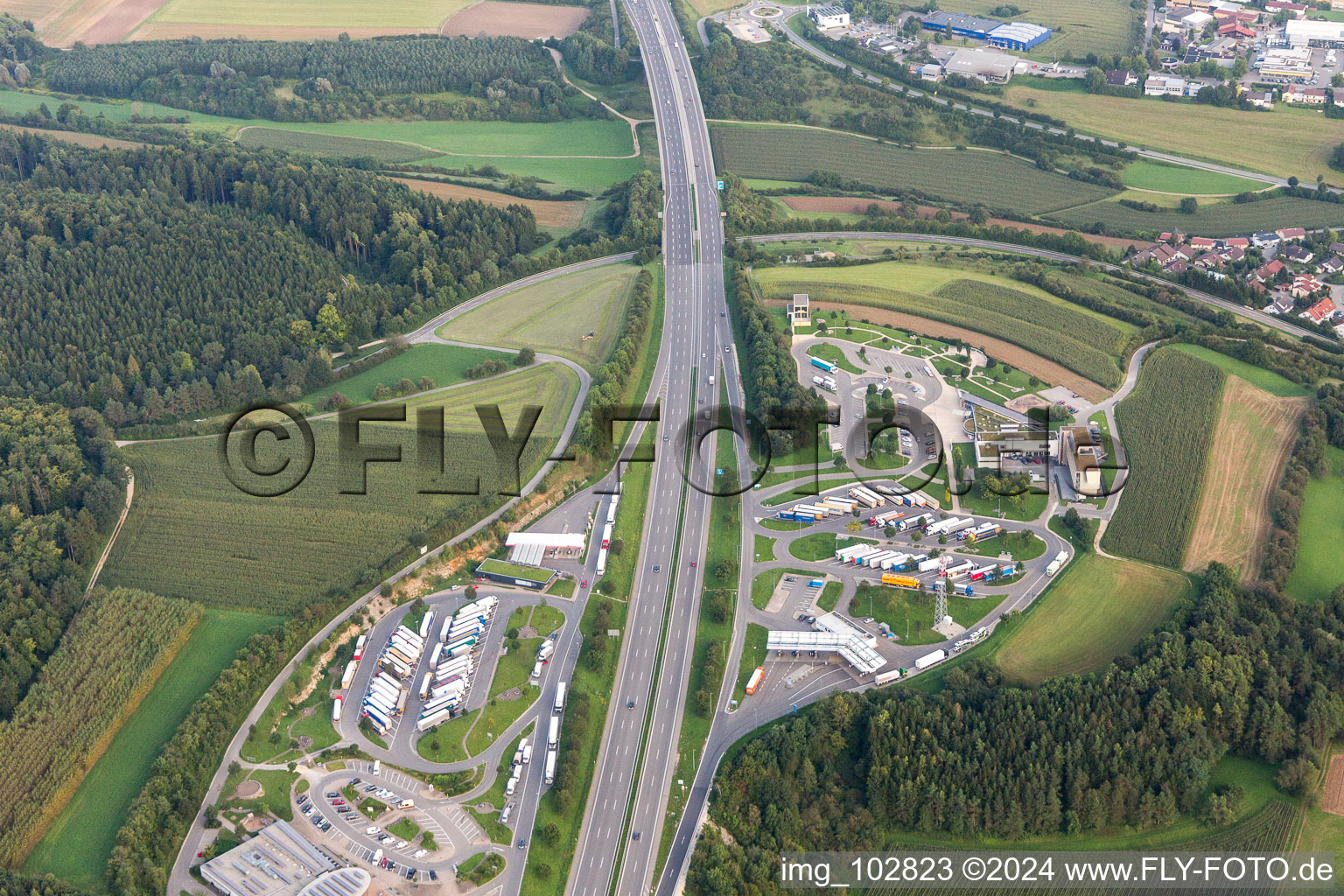 Engen dans le département Bade-Wurtemberg, Allemagne d'en haut