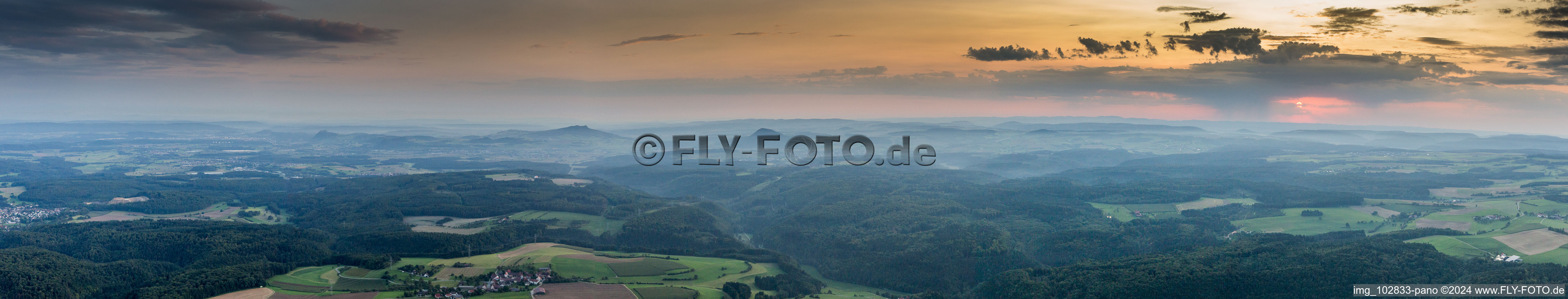 Vue aérienne de Panorama à Engen dans le département Bade-Wurtemberg, Allemagne