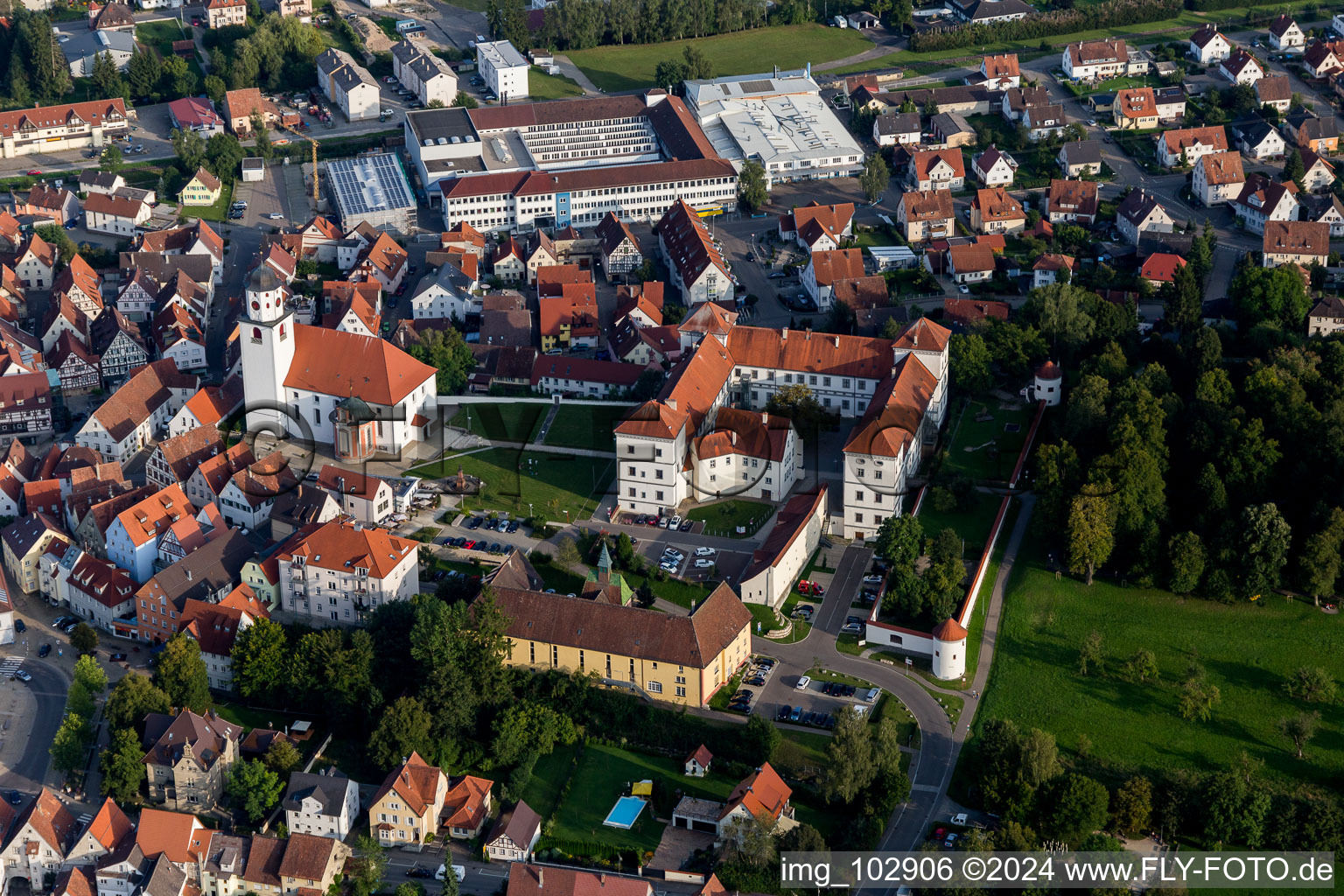 Meßkirch dans le département Bade-Wurtemberg, Allemagne vue du ciel