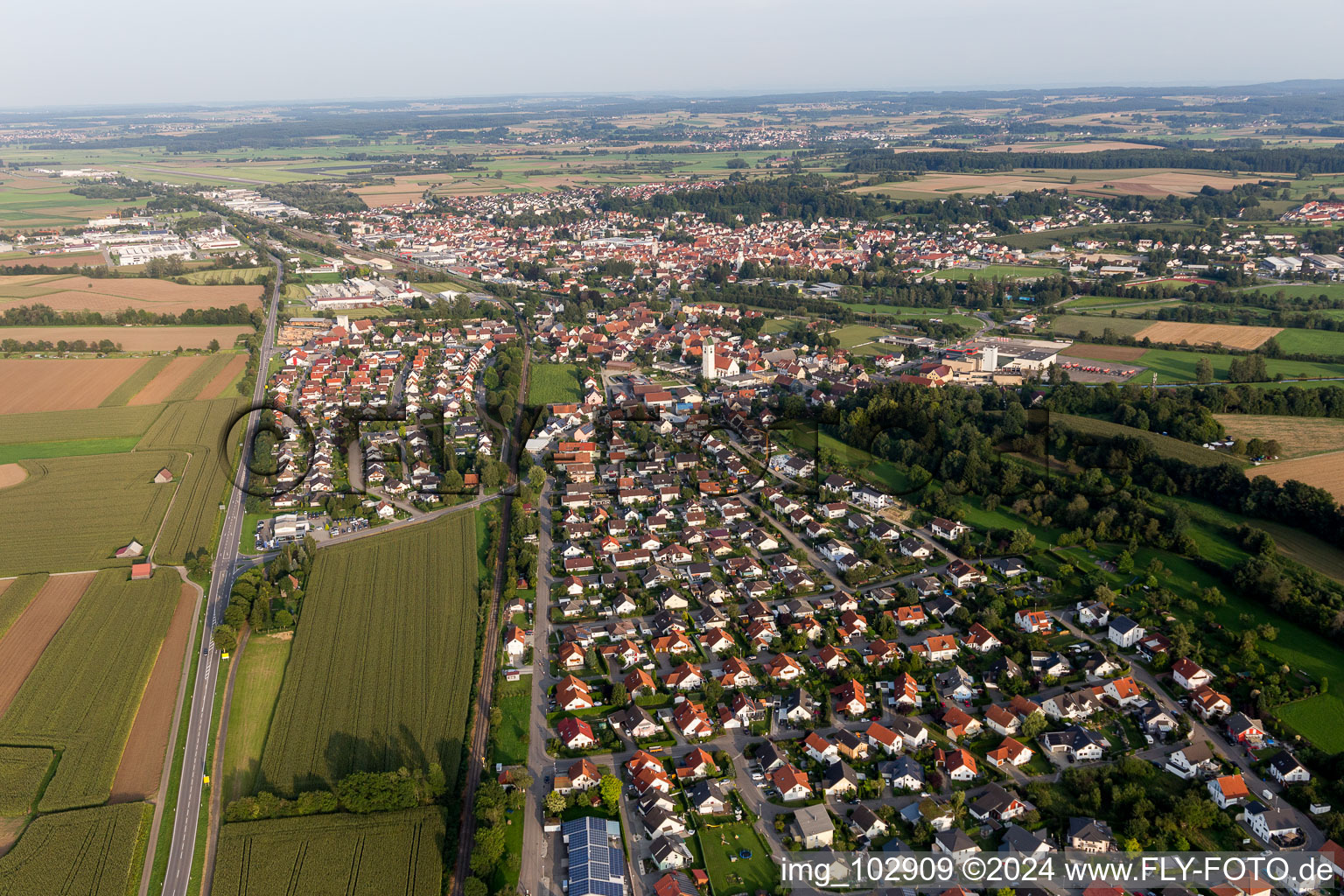 Vue aérienne de Hipfelsberg dans le département Bade-Wurtemberg, Allemagne