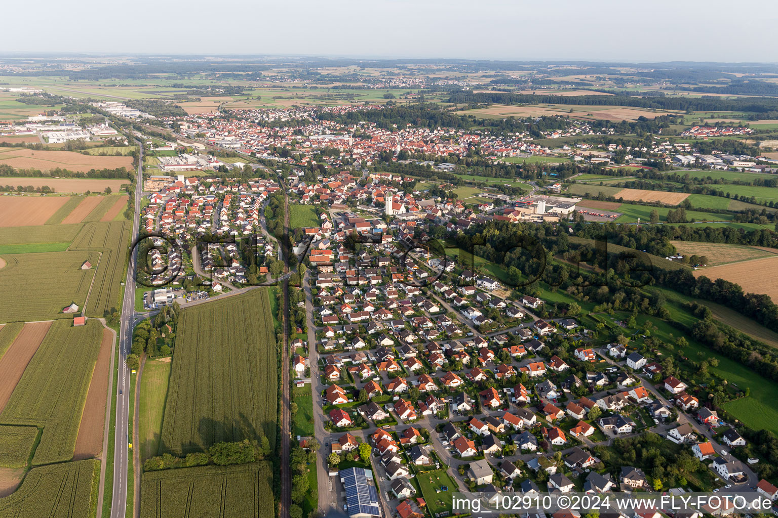 Vue aérienne de Hipfelsberg dans le département Bade-Wurtemberg, Allemagne