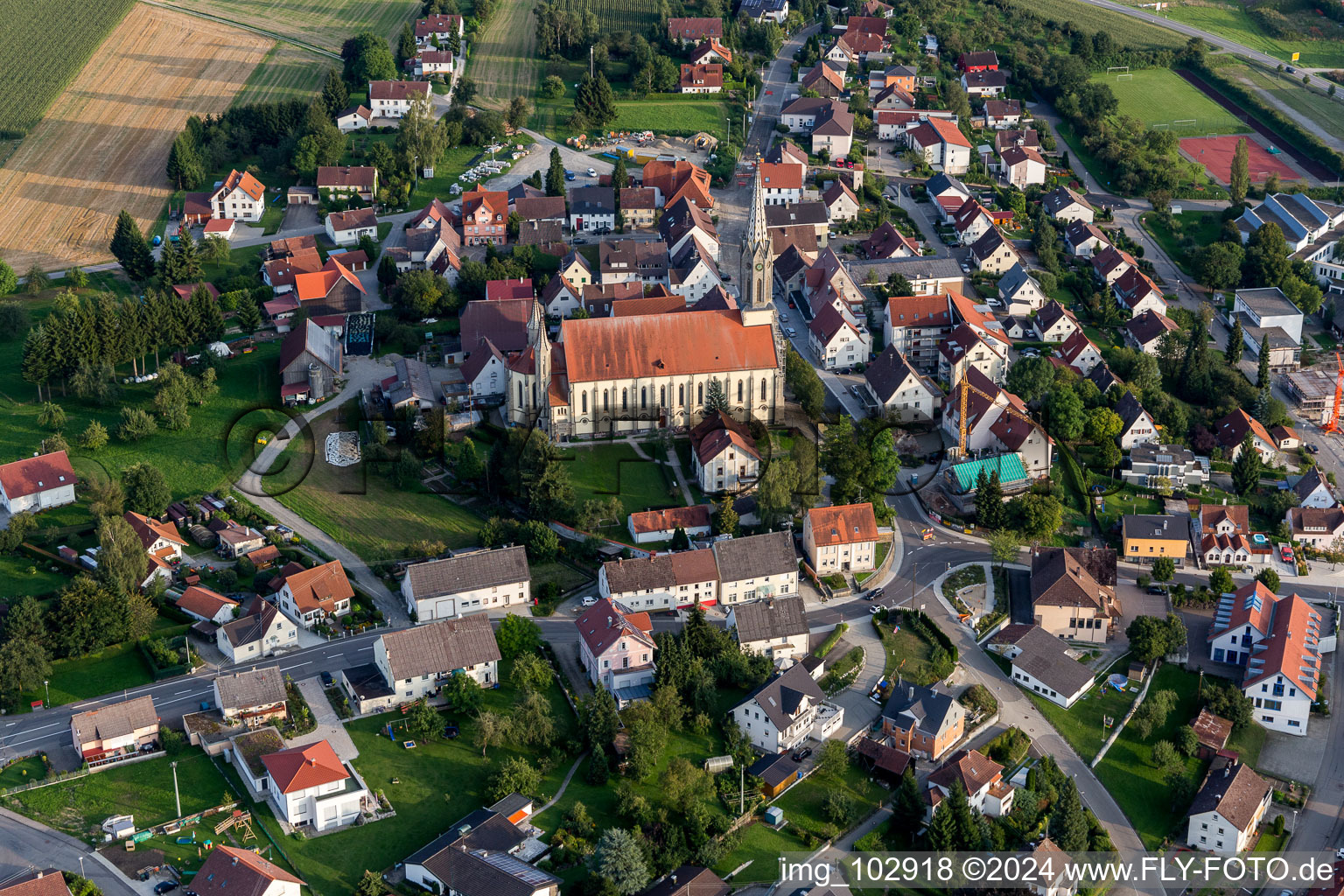 Photographie aérienne de Beizkofen dans le département Bade-Wurtemberg, Allemagne