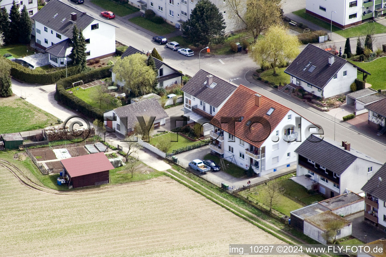 Vue aérienne de Kandel dans le département Rhénanie-Palatinat, Allemagne