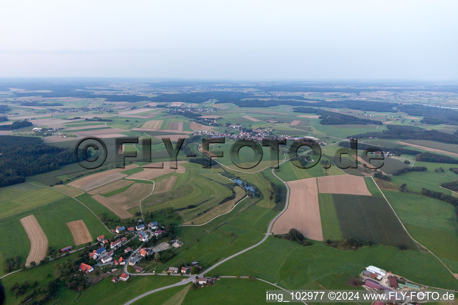 Vue aérienne de Holzach dans le département Bade-Wurtemberg, Allemagne