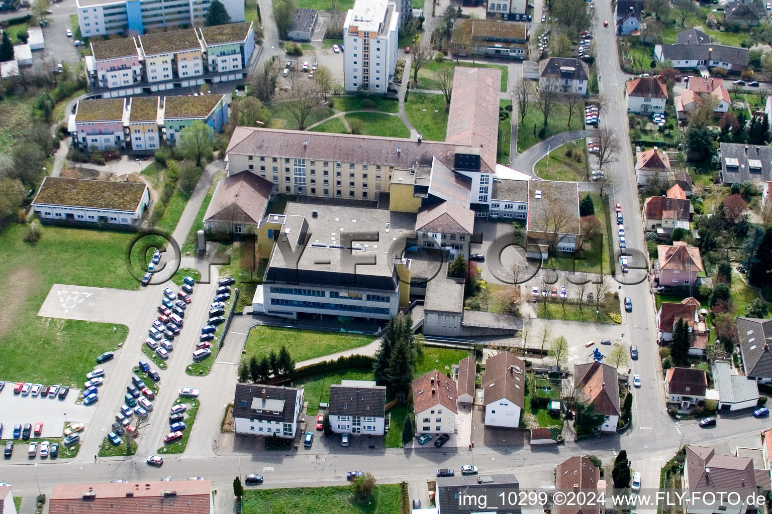 Vue oblique de Kandel dans le département Rhénanie-Palatinat, Allemagne